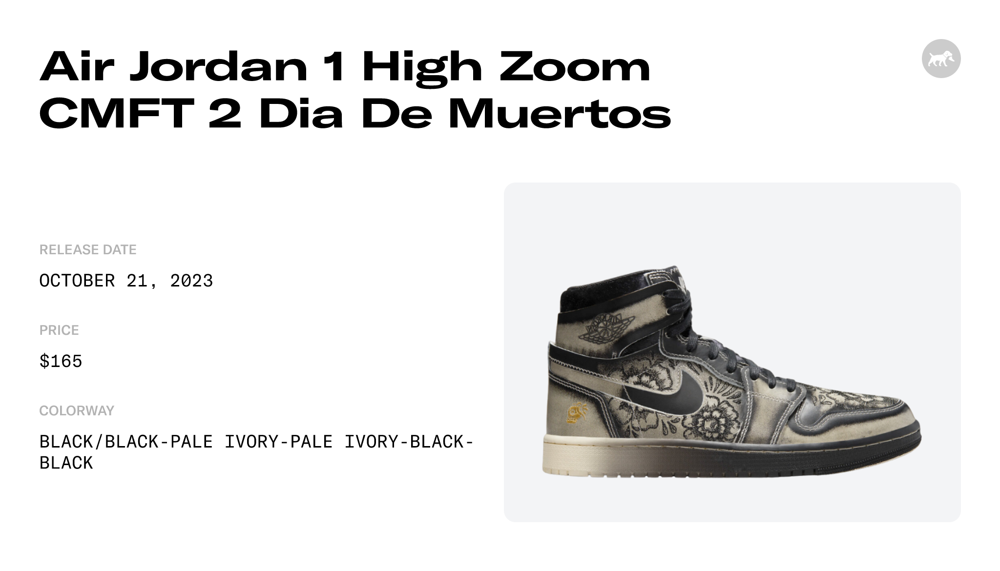 The Air Jordan 1 High Zoom CMFT 2 Día De Muertos Releases October 21