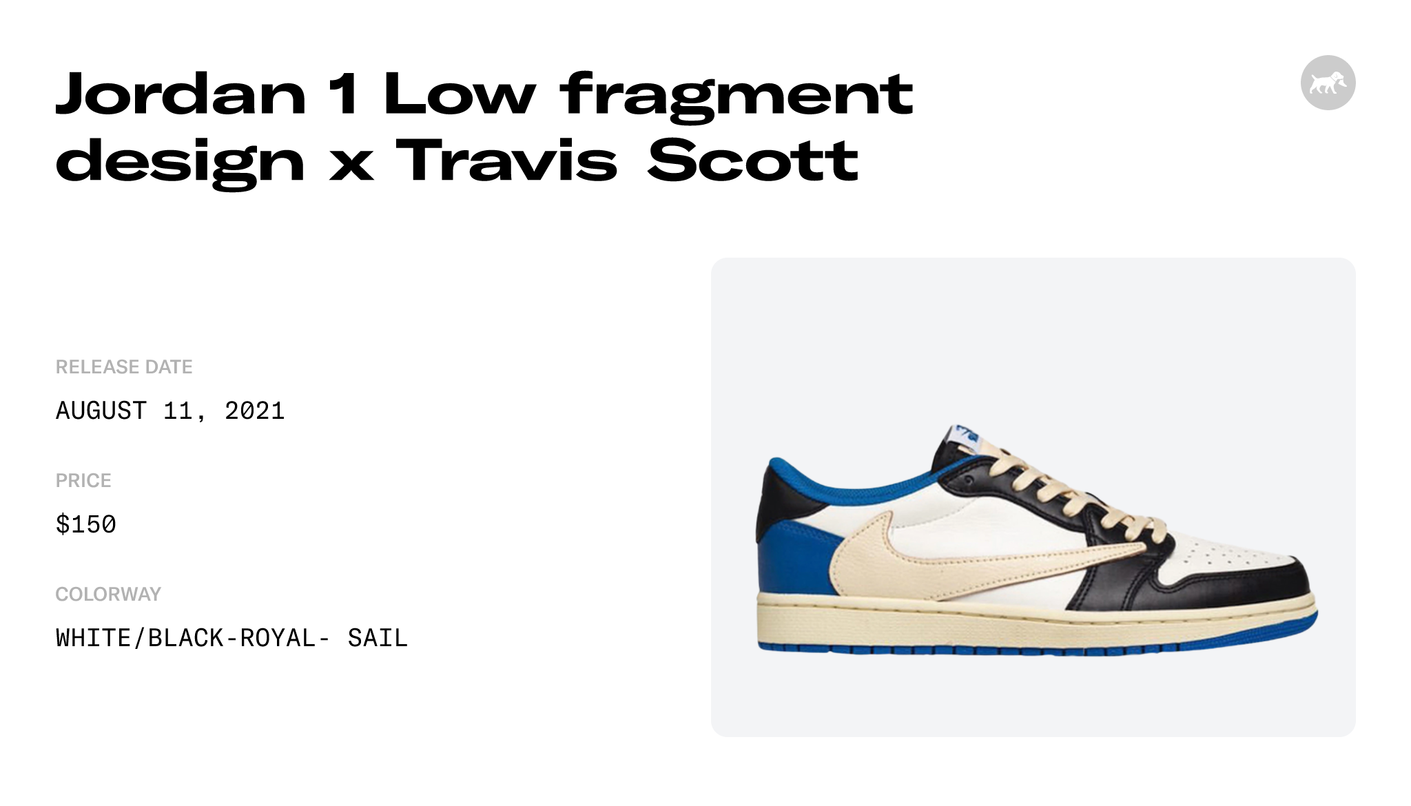 Fragment Design x Travis Scott x Air Jordan 1 Retro Low DM7866-140