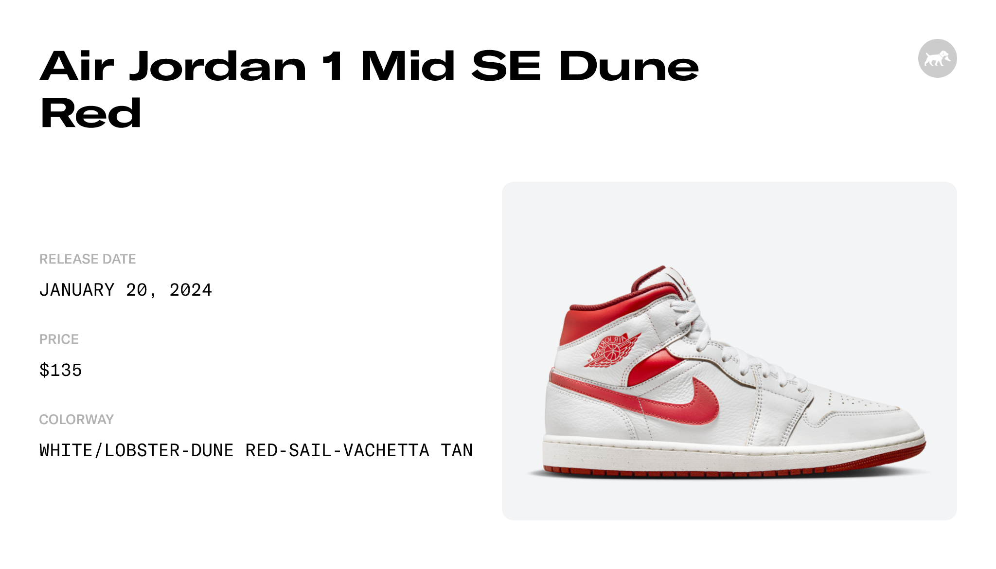 Air Jordan 1 Mid SE Dune Red - FJ3458-160 Raffles and Release Date