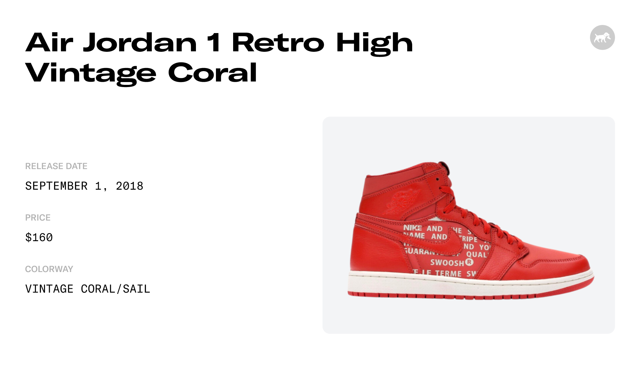 Jordan 1 Retro High Vintage Coral Men's - 555088-800 - US
