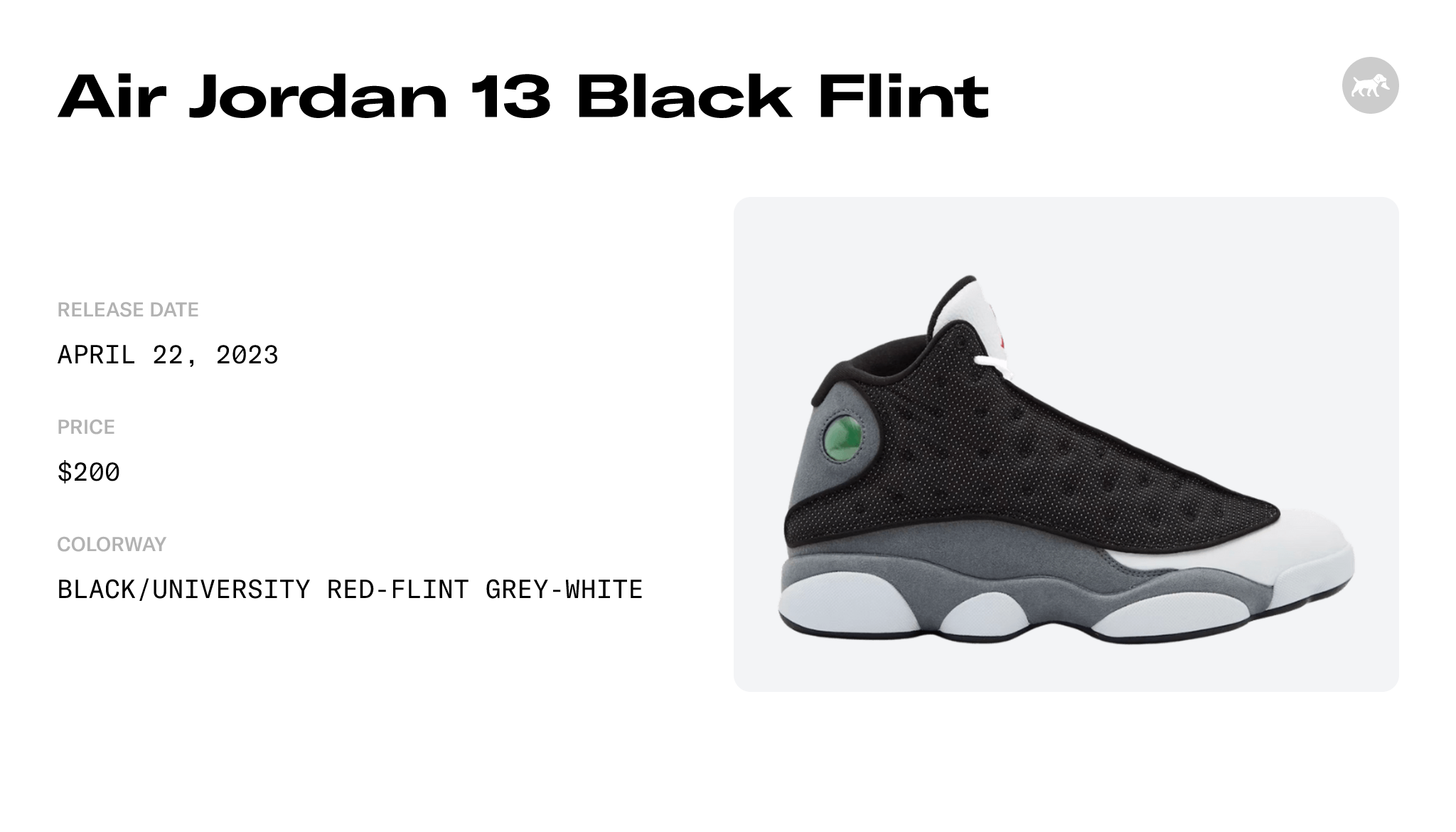 Air Jordan 13 Retro Black Flint Black DJ5982-060
