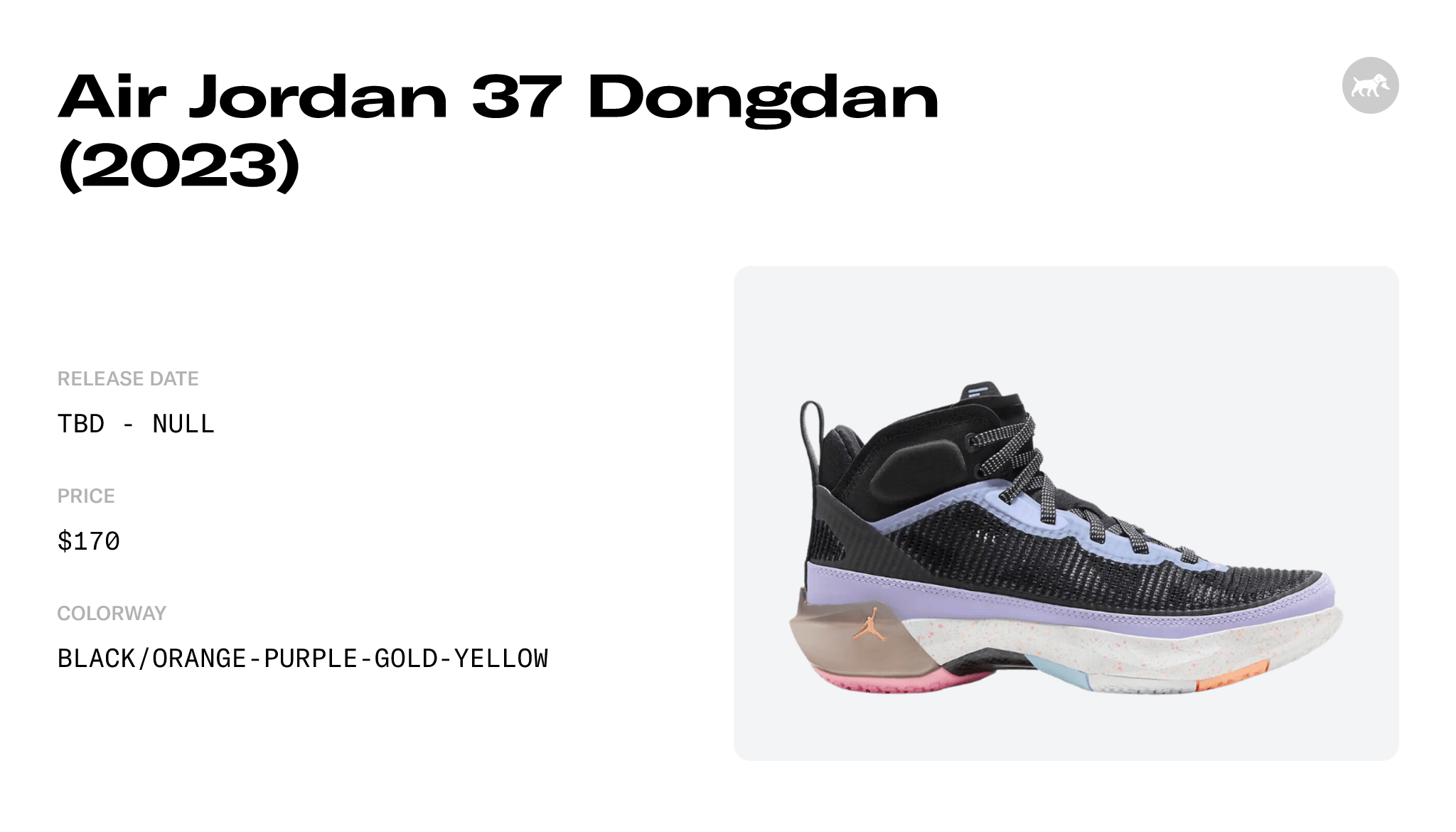 Air Jordan 37 Dongdan (2023) - FD8700-001 Raffles and Release Date