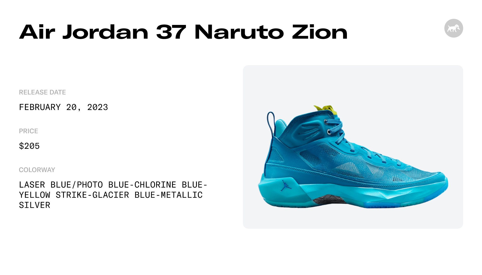 Air Jordan 37 Naruto Zion - DX1690-400 Raffles and Release Date