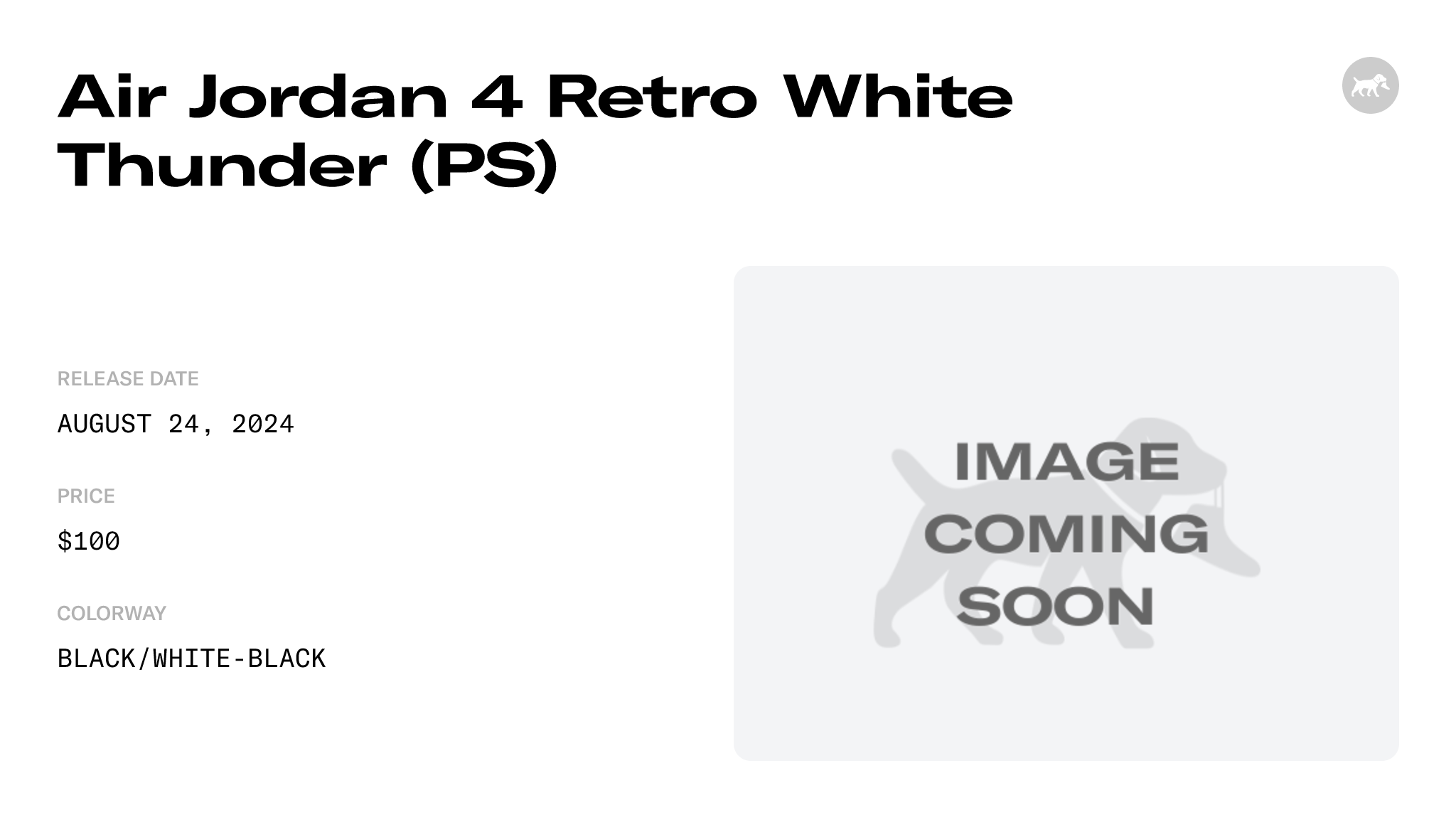 The Air Jordan 4 White Thunder Releases Fall 2024