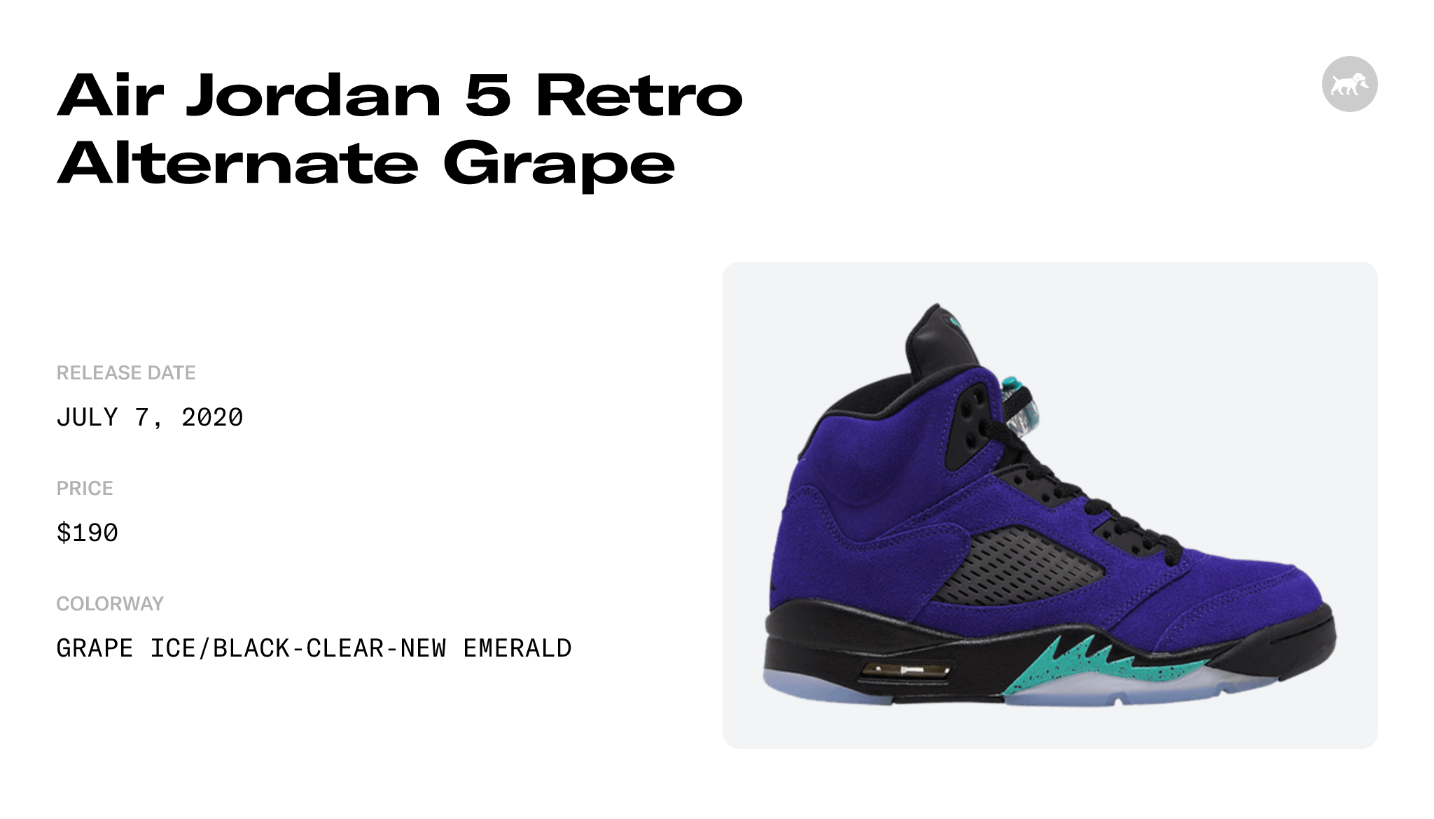 Air Jordan 5 Retro Alternate Grape - 136027-500 – Izicop