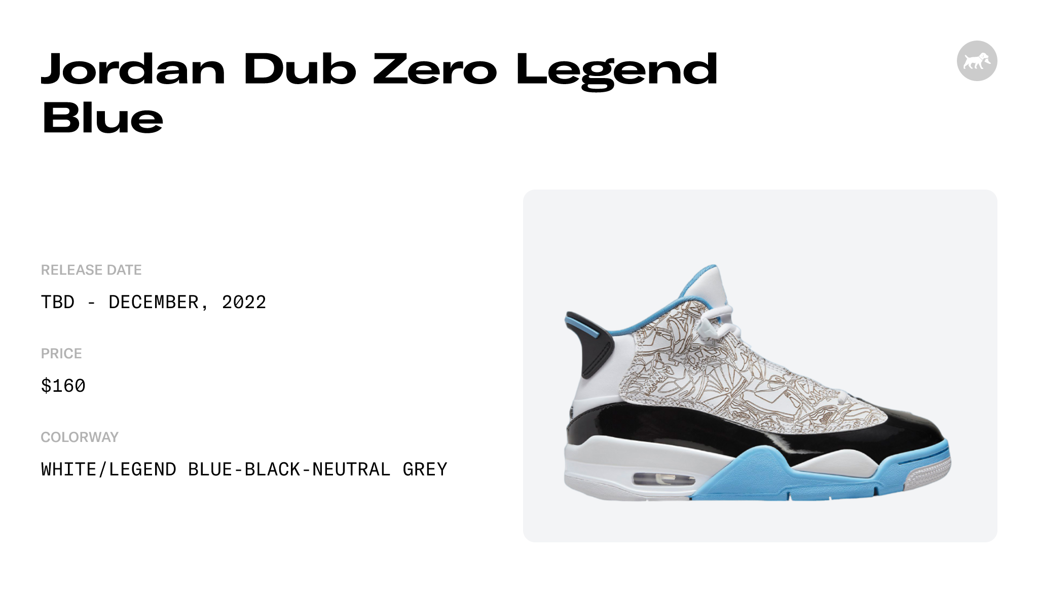 Jordan Dub Zero Legend Blue - 311046-114 Raffles and Release Date
