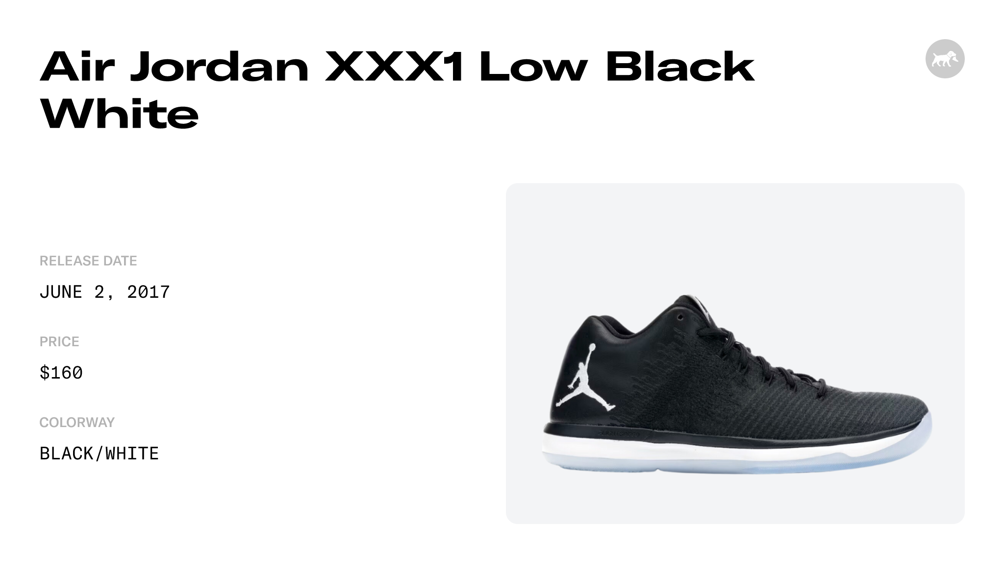 Air Jordan XXX1 Low Black White - 897564-002 Raffles and Release Date