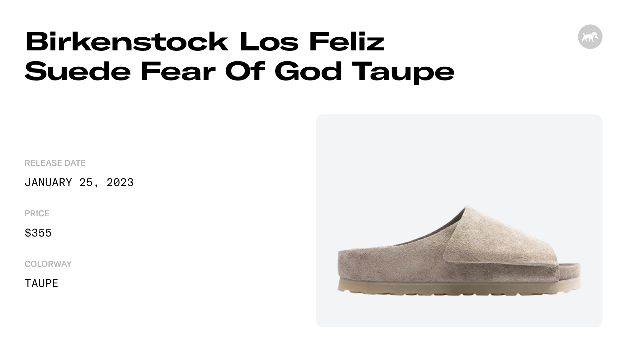 Birkenstock x Fear of God Los Feliz Suede, 1024780, taupe at solebox