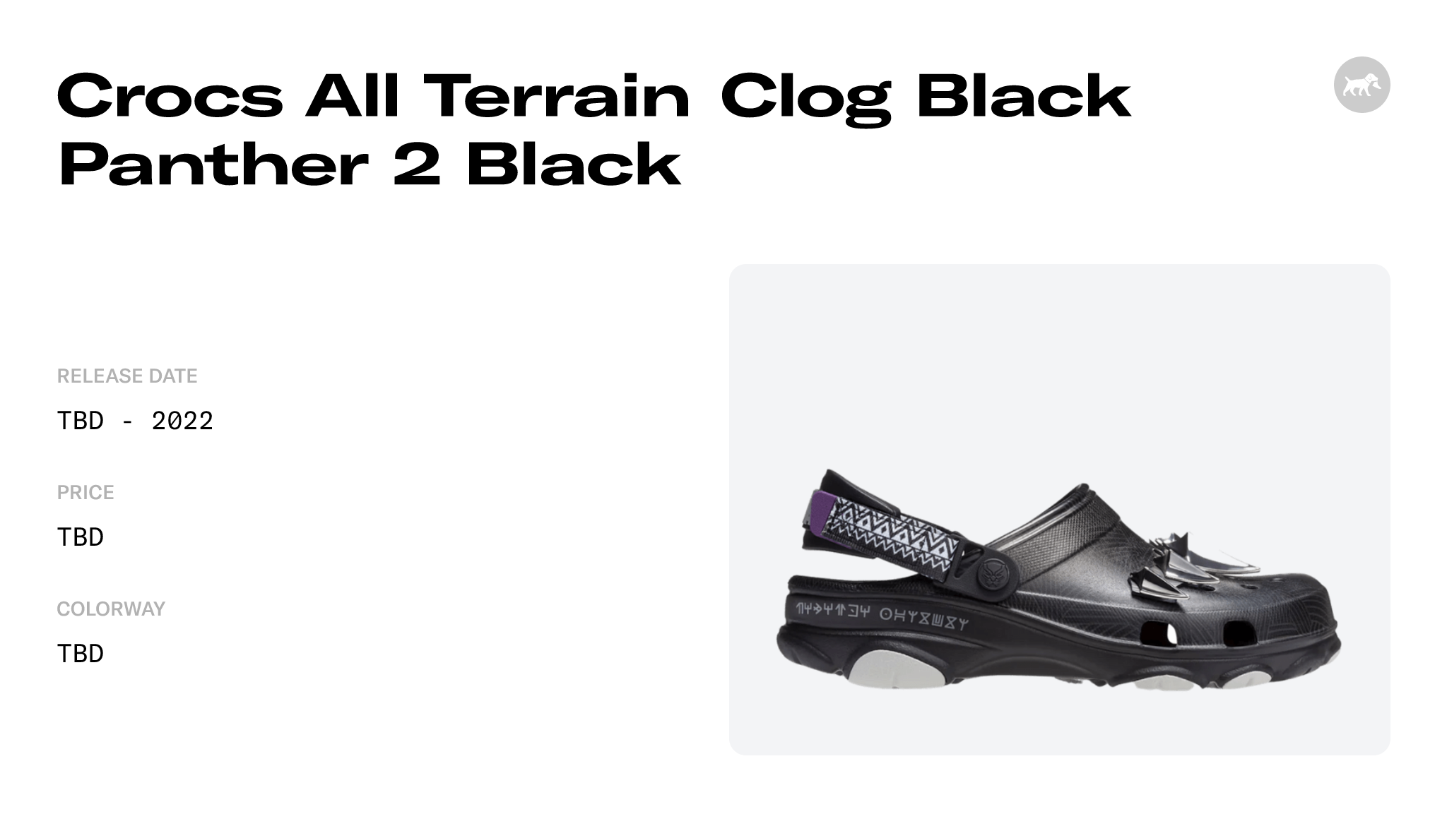Crocs Classic All-Terrain Clog Marvel Black Panther