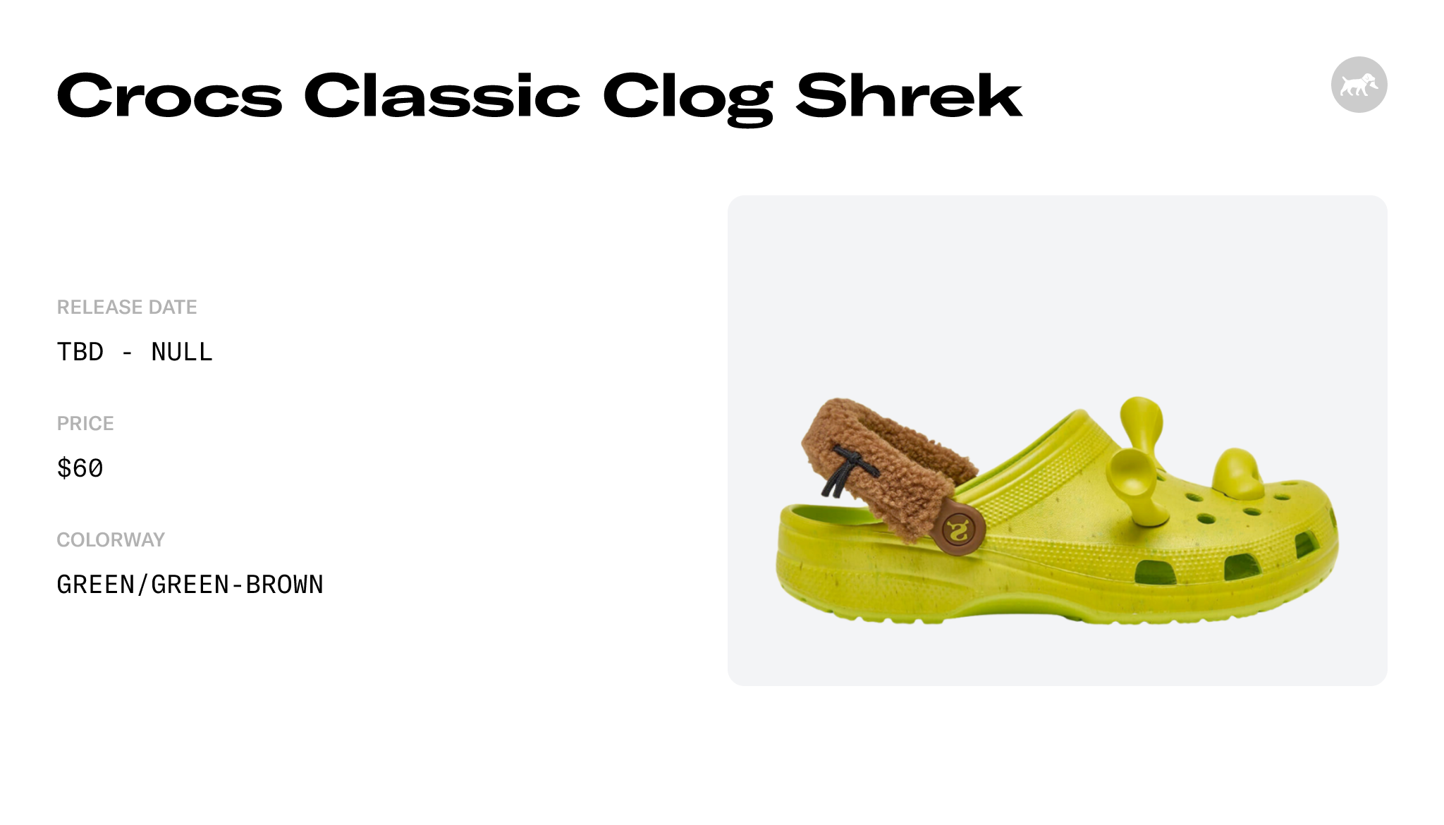 Shrek Crocs Classic Clog 209373-300 Release Info - 1breakingnews