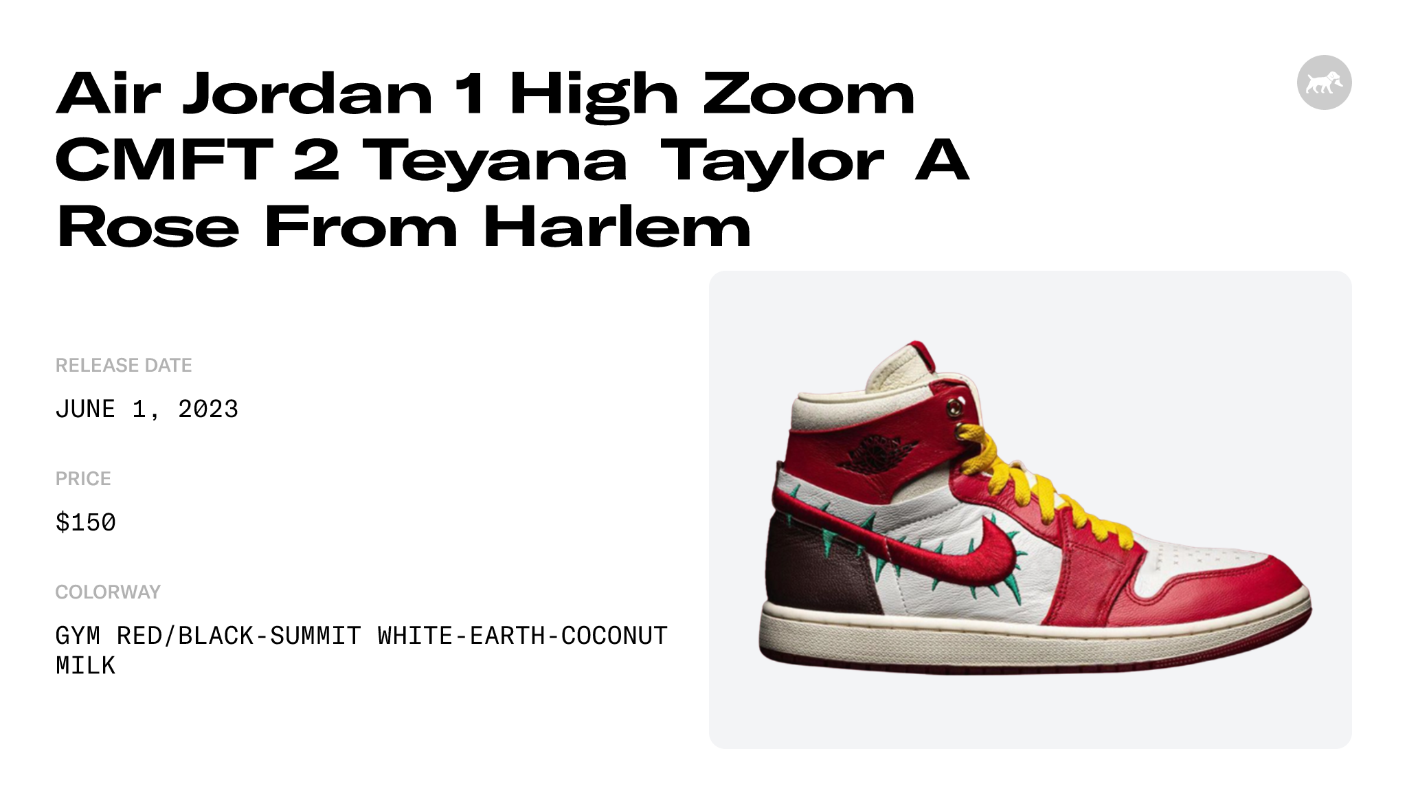 Teyana Taylor Air Jordan 1 High FJ0604-601 Release Info