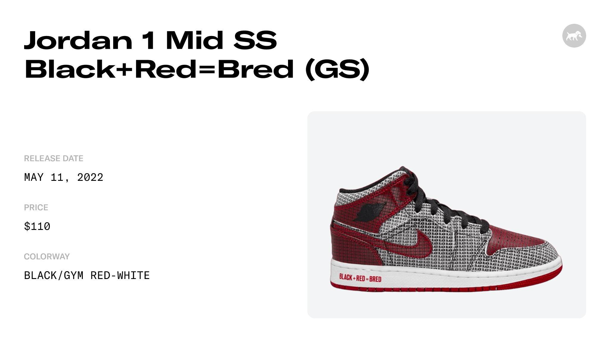 Jordan 1 Mid SS Black+Red=Bred (GS) - DM9650-001 Raffles and Release Date