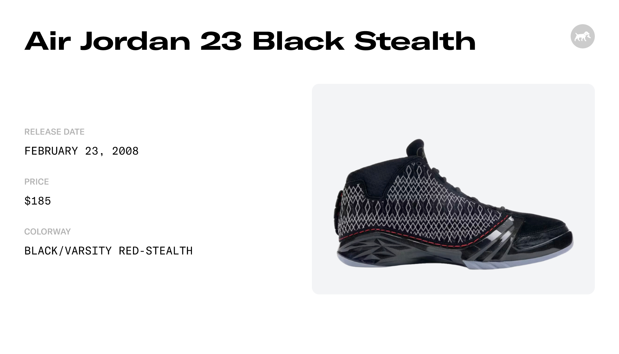 Air Jordan 23 Black Stealth - 318376-001 Raffles and Release Date