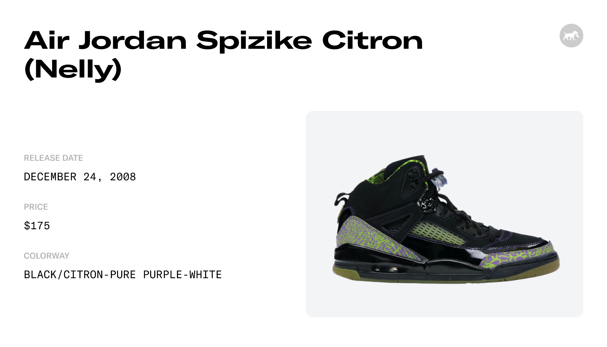 Air Jordan Spizike Citron (Nelly) - 315371-031 Raffles and Release Date