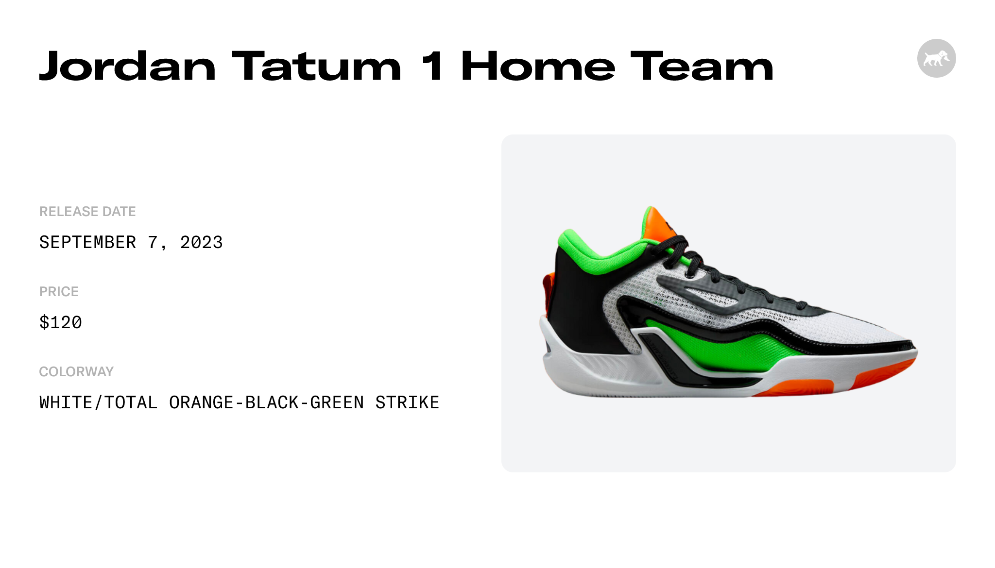 Jordan Tatum 1 Home Team DZ3324-108