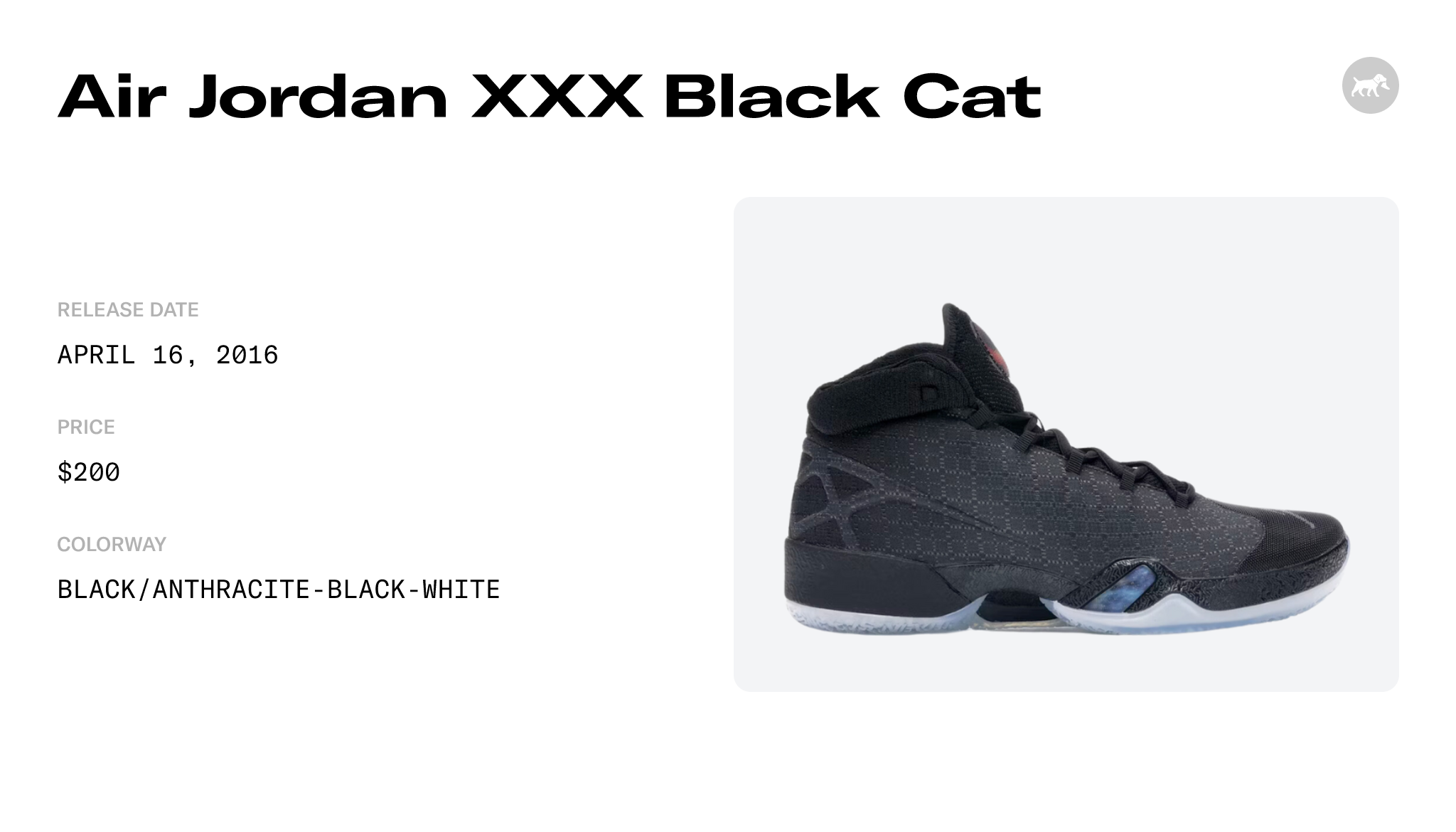 Air Jordan XXX Black Cat - 811006-010 Raffles and Release Date