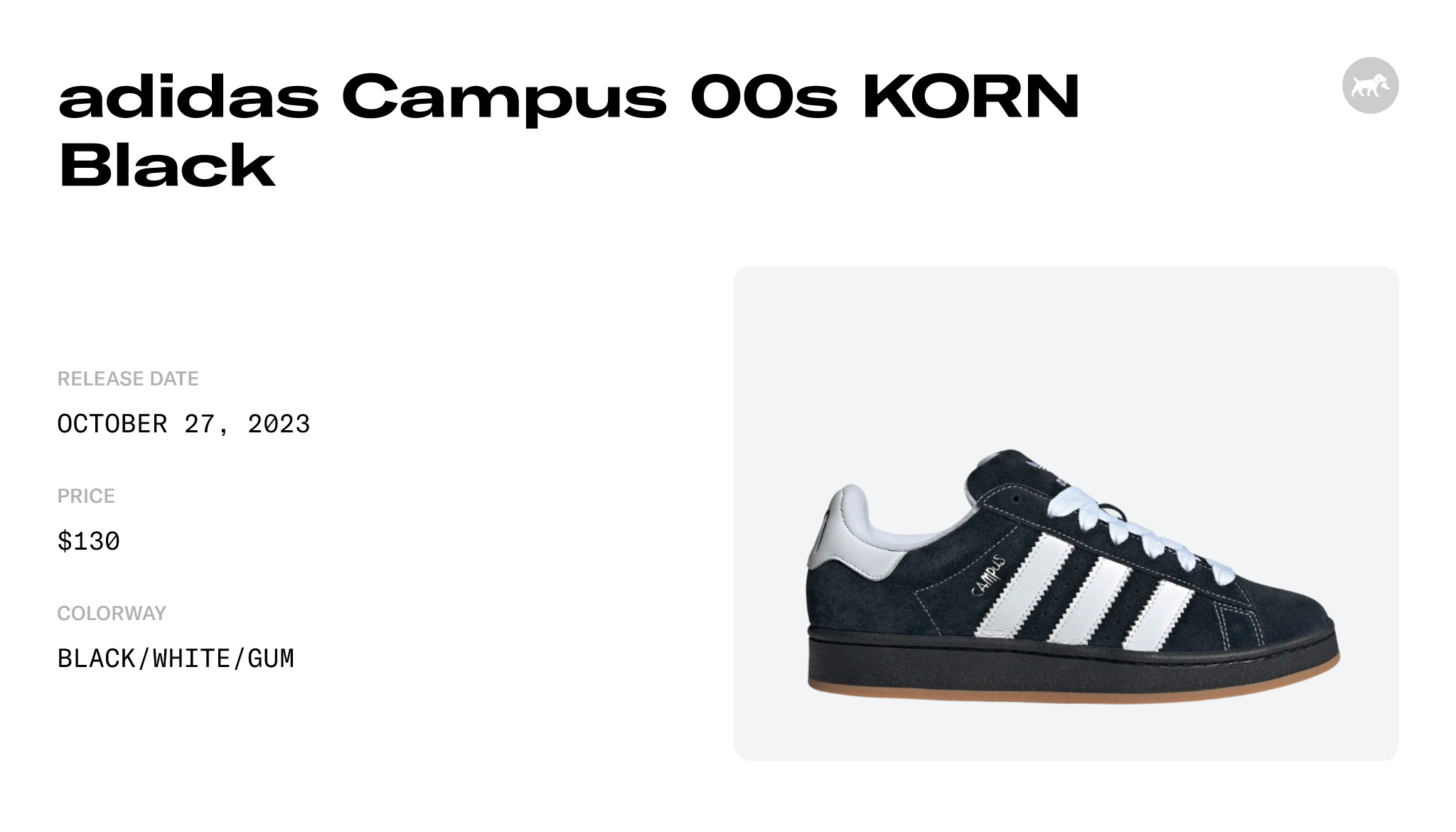 adidas Campus 00s Korn Black - IG0792 Raffles and Release Date