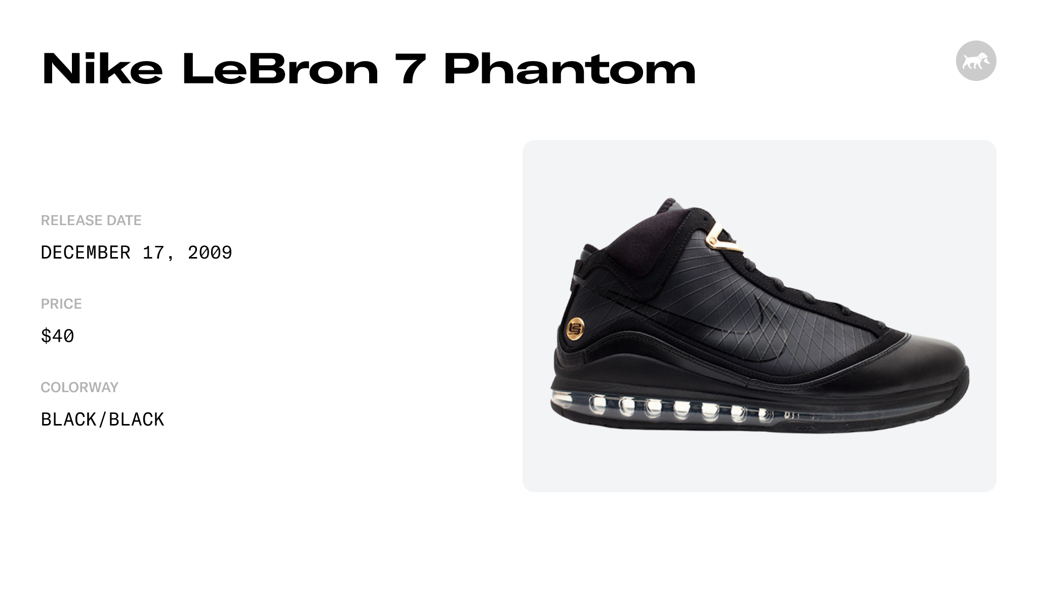 Nike LeBron 7 Phantom - 375664-001 Raffles and Release Date