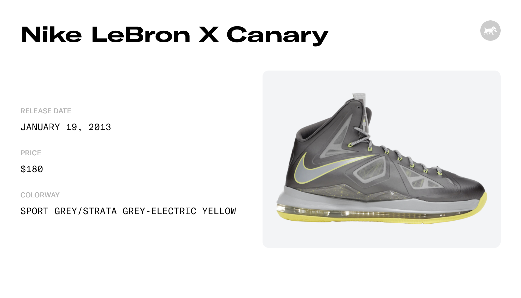 Nike LeBron X Canary - 541100-007 Raffles and Release Date