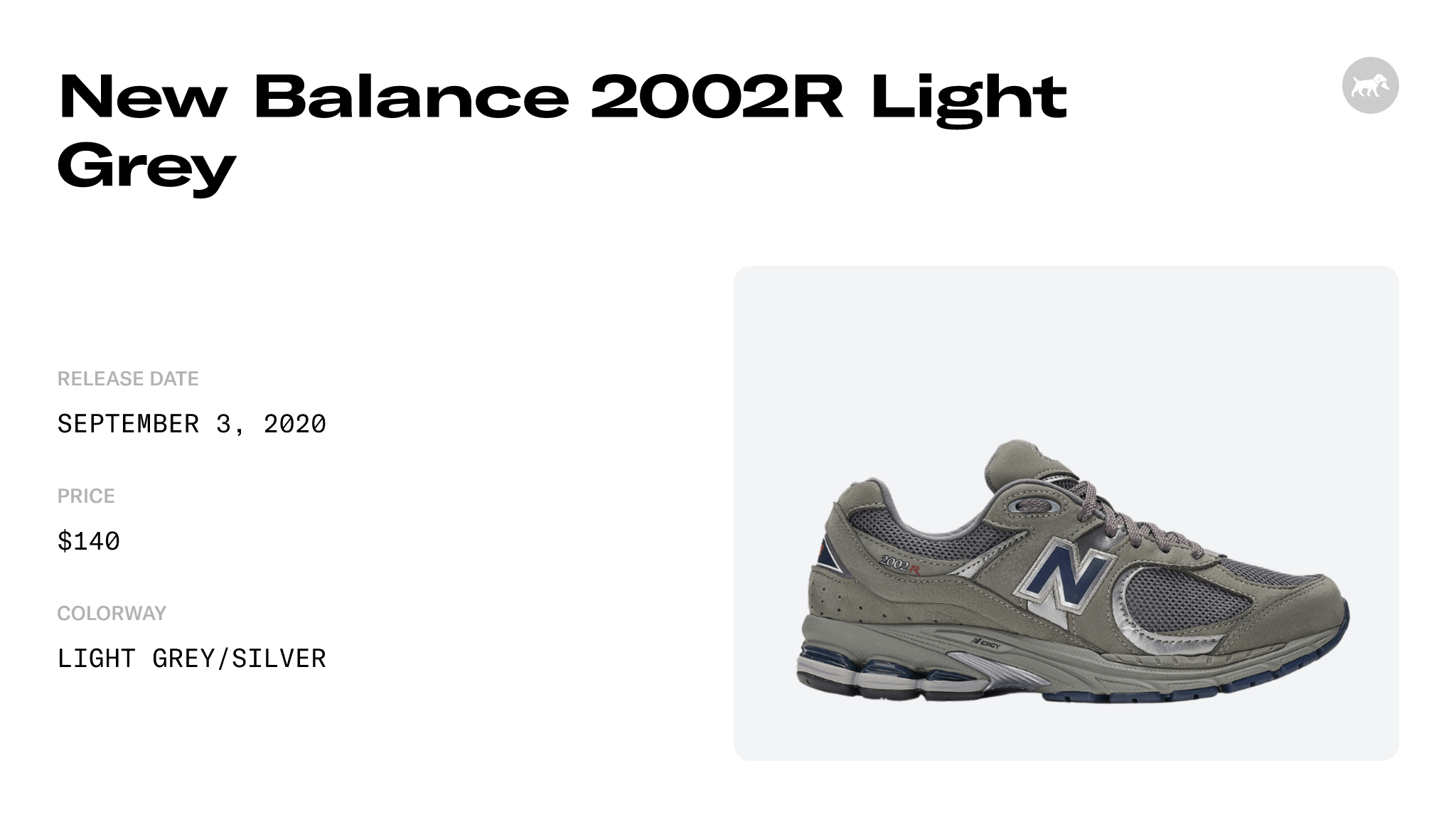 New Balance 2002R Light Grey - ML2002RA Raffles and Release Date