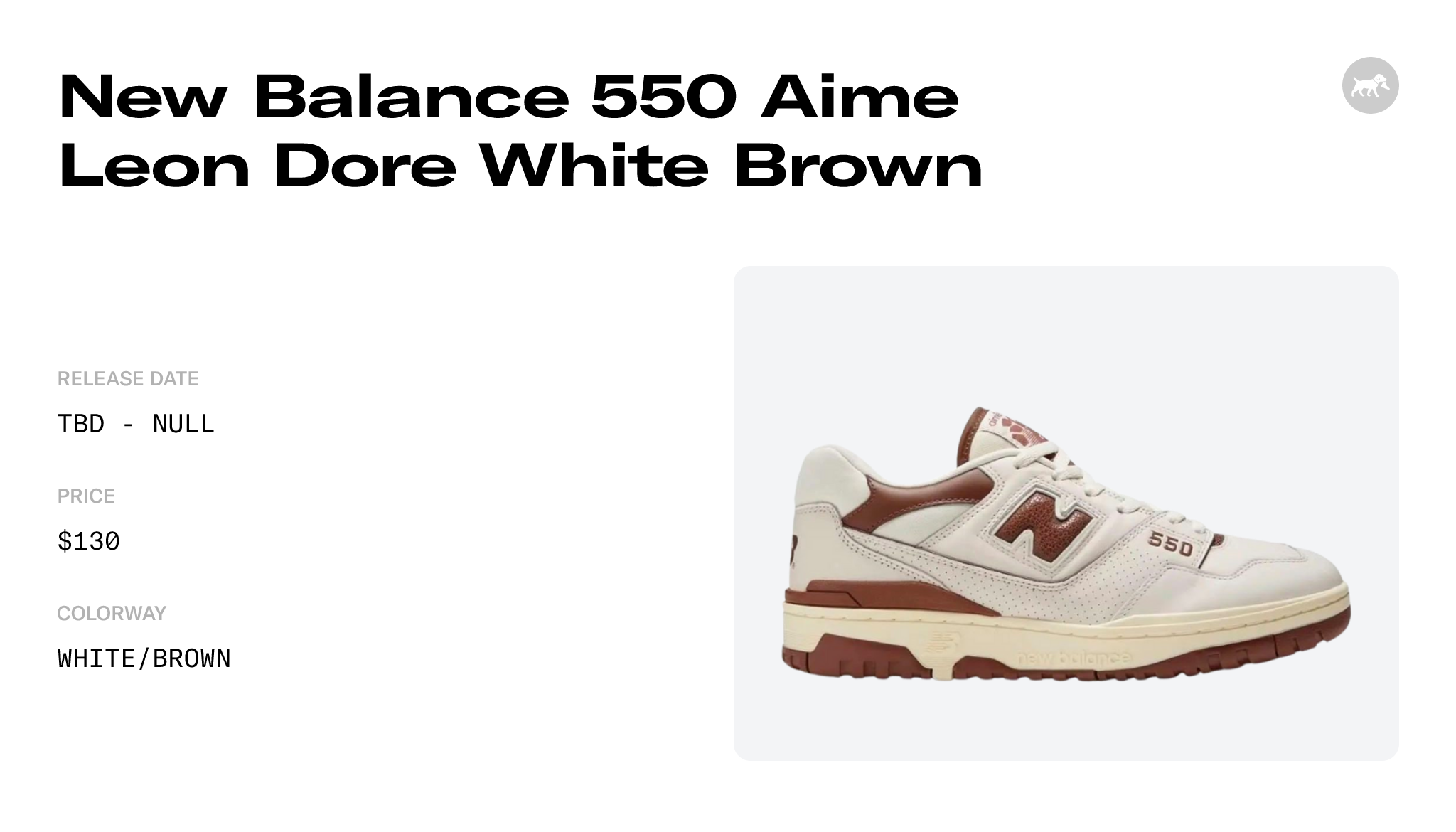 New Balance 550 Aime Leon Dore White Brownfalse Raffles and