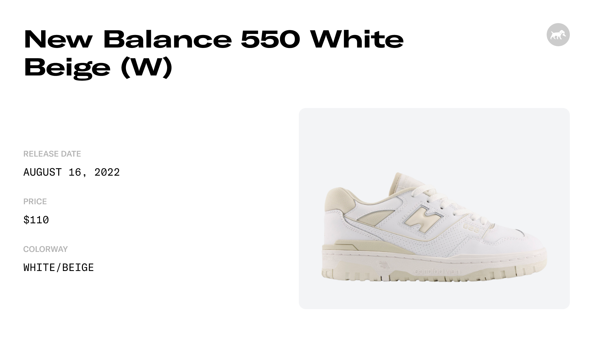 550 White Beige sneakers