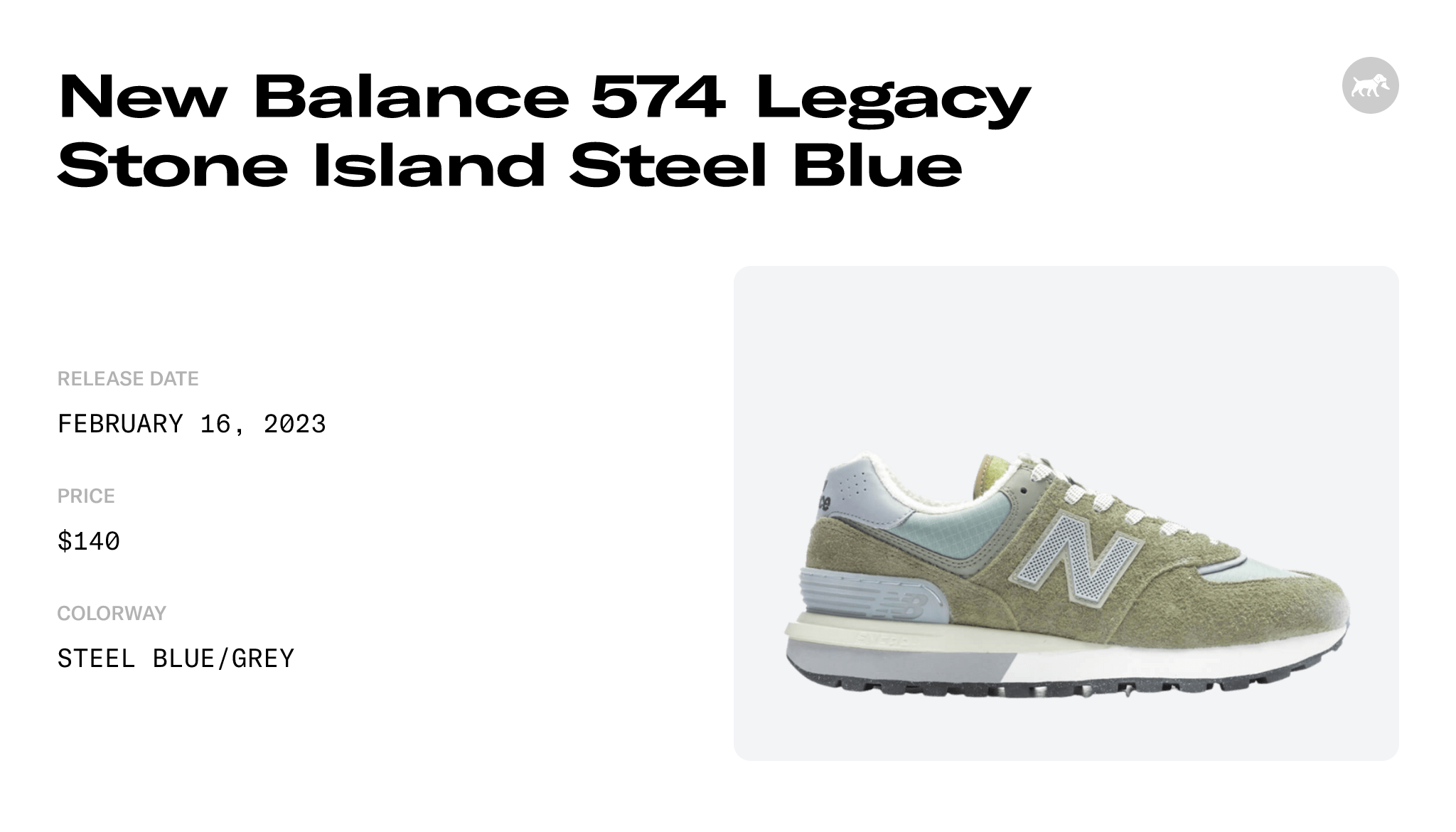 New Balance 574 Legacy Stone Island Steel Blue Raffles and Release