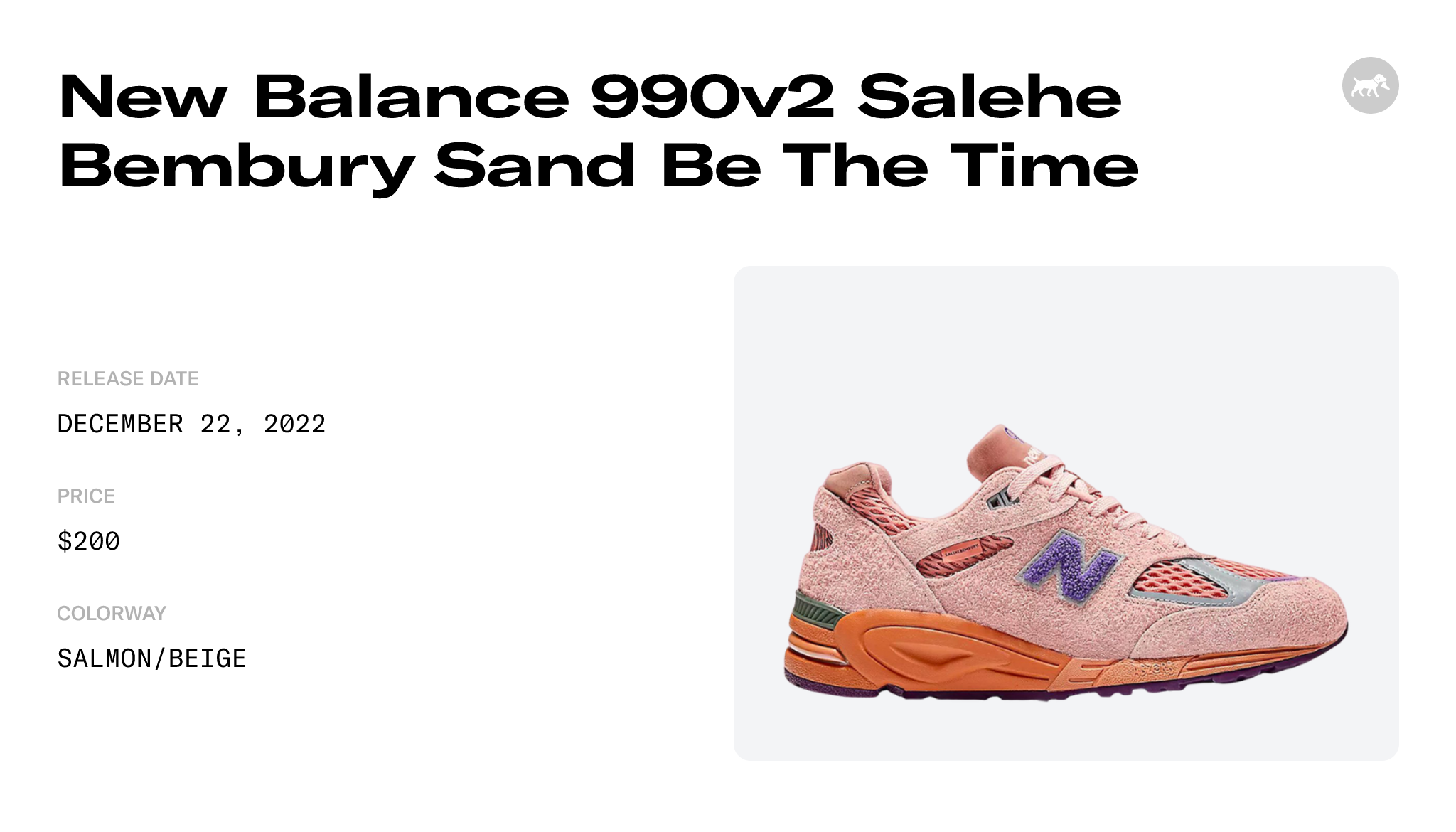 New Balance 990v2 Salehe Bembury Sand Be The Time - M990SB2