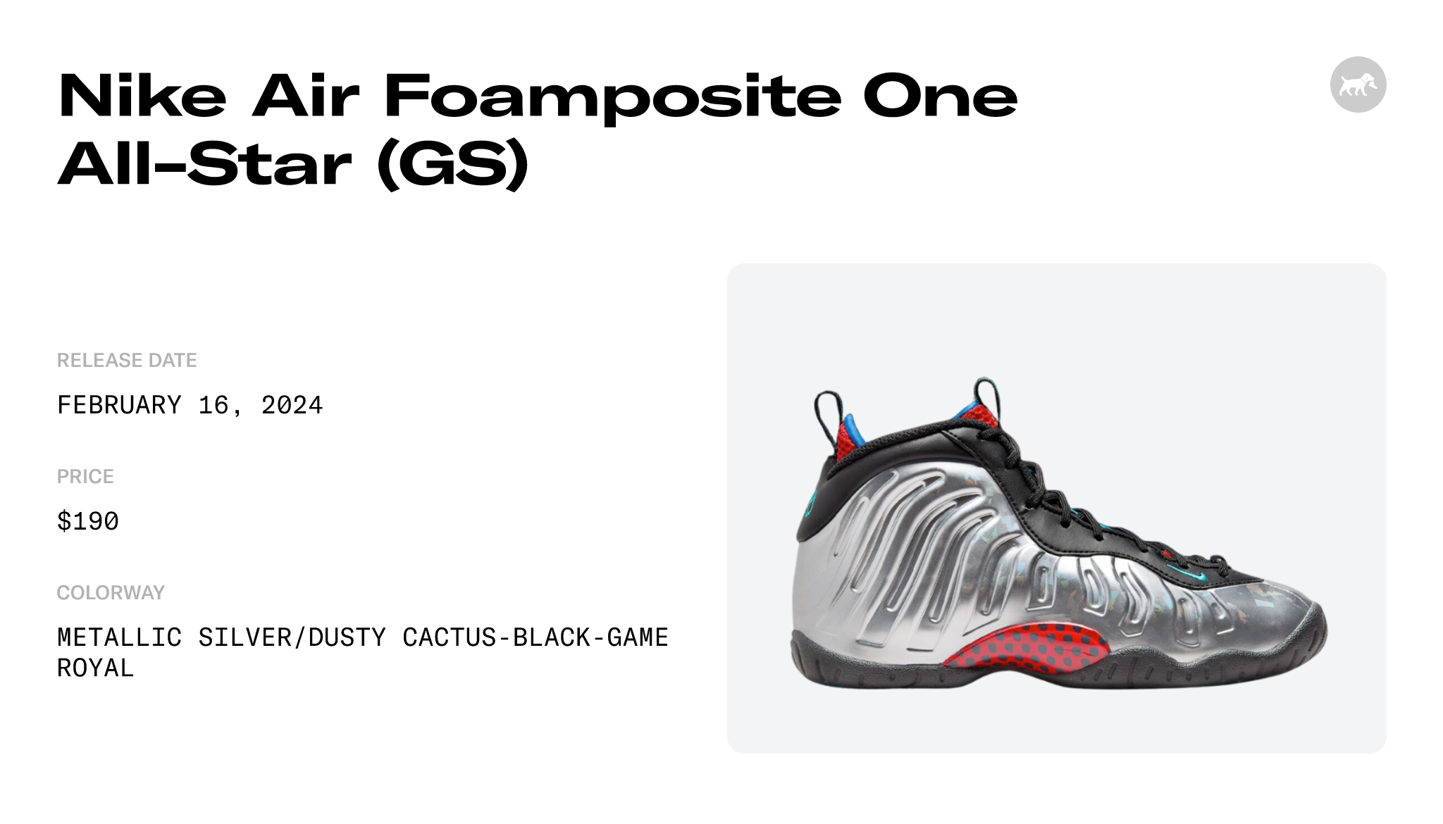 Nike Air Foamposite One All-Star (GS) - FJ3303-001 Raffles and Release Date