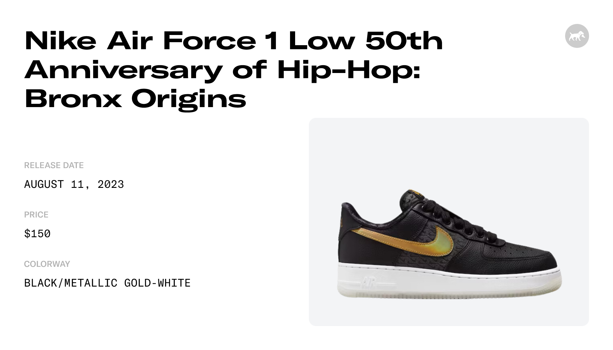 Nike Air Force 1 Low Bronx Origins Black FN6835-010 