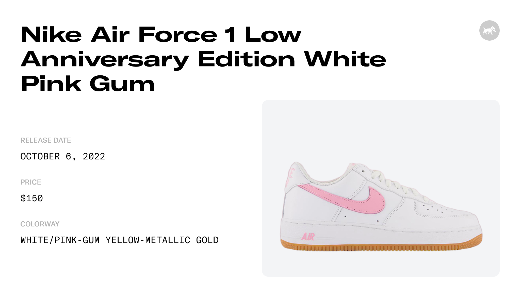 Nike Air Force 1 Low Since 82 Pink Gum