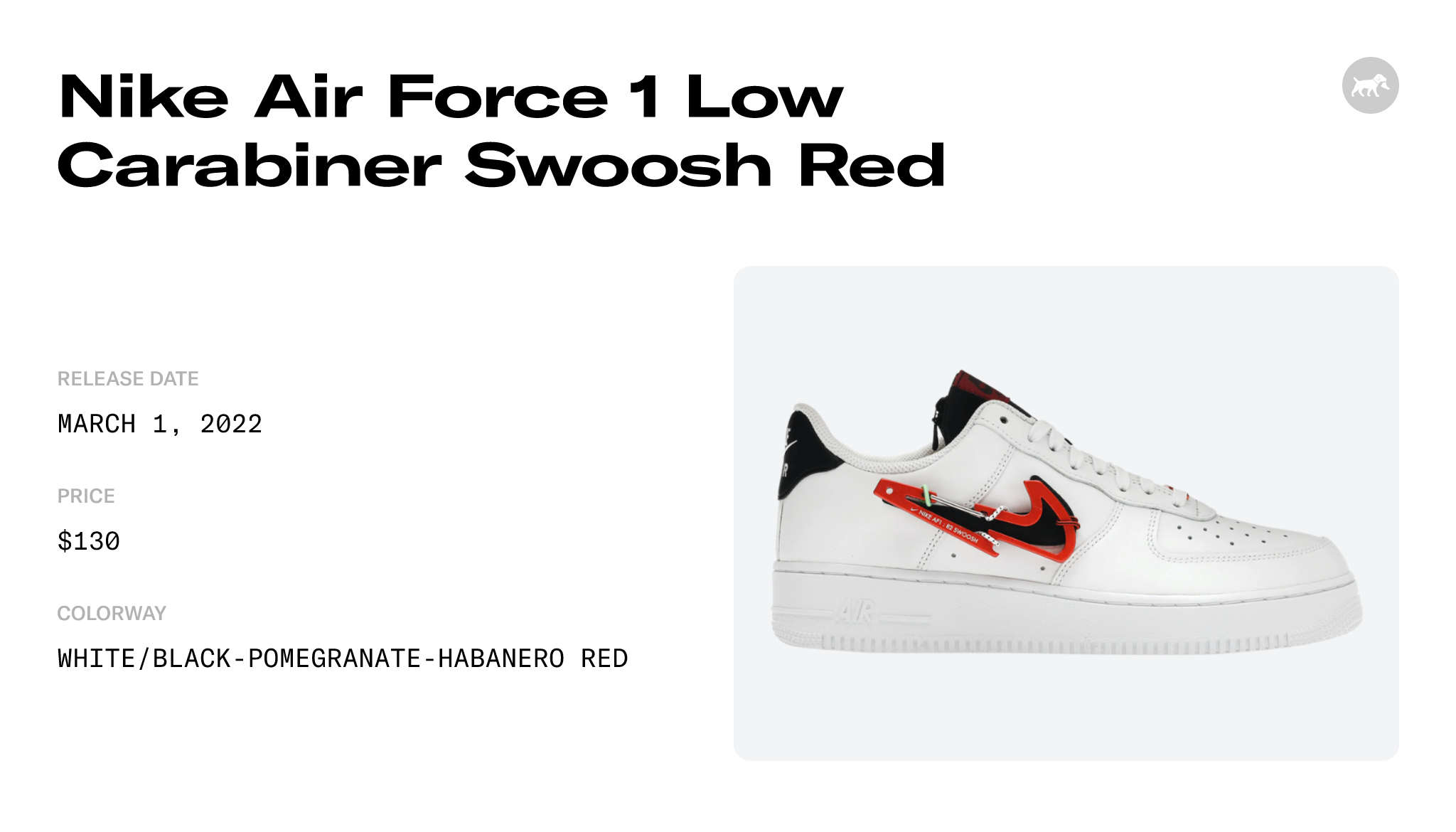 Nike Air Force 1 Low Carabiner Swoosh Release