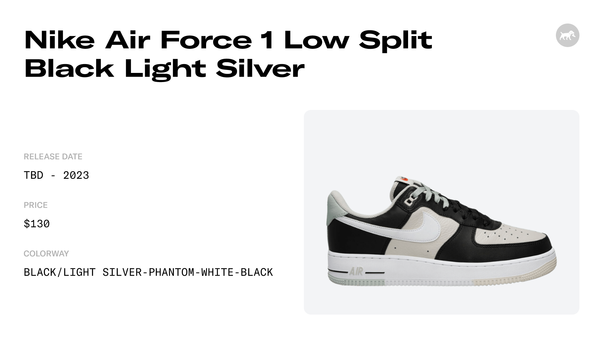 Nike Air Force 1 Low Split Black Phantom FD2592-002 