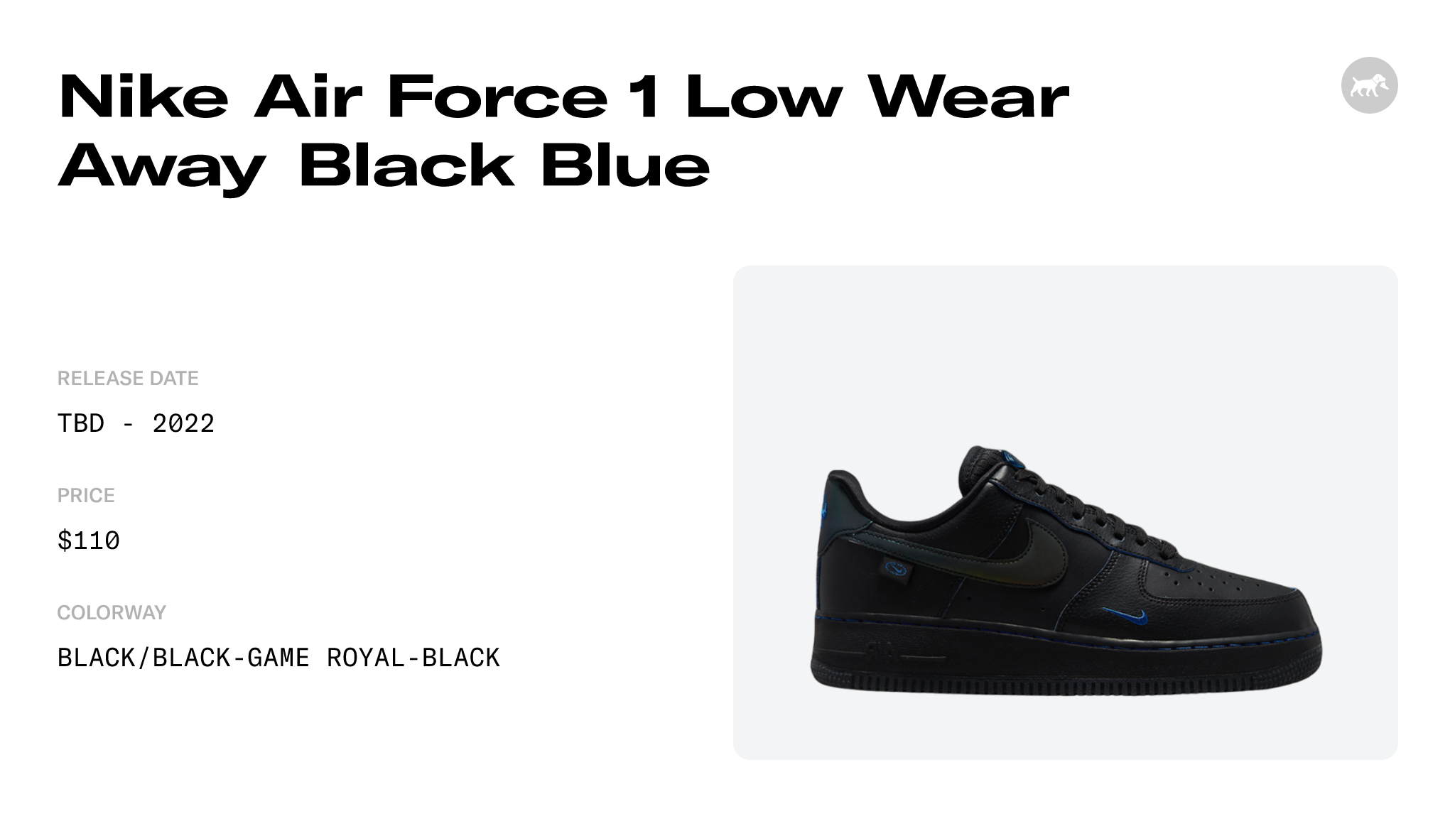 Nike Air Force 1 Low Worldwide Black FB1840-001