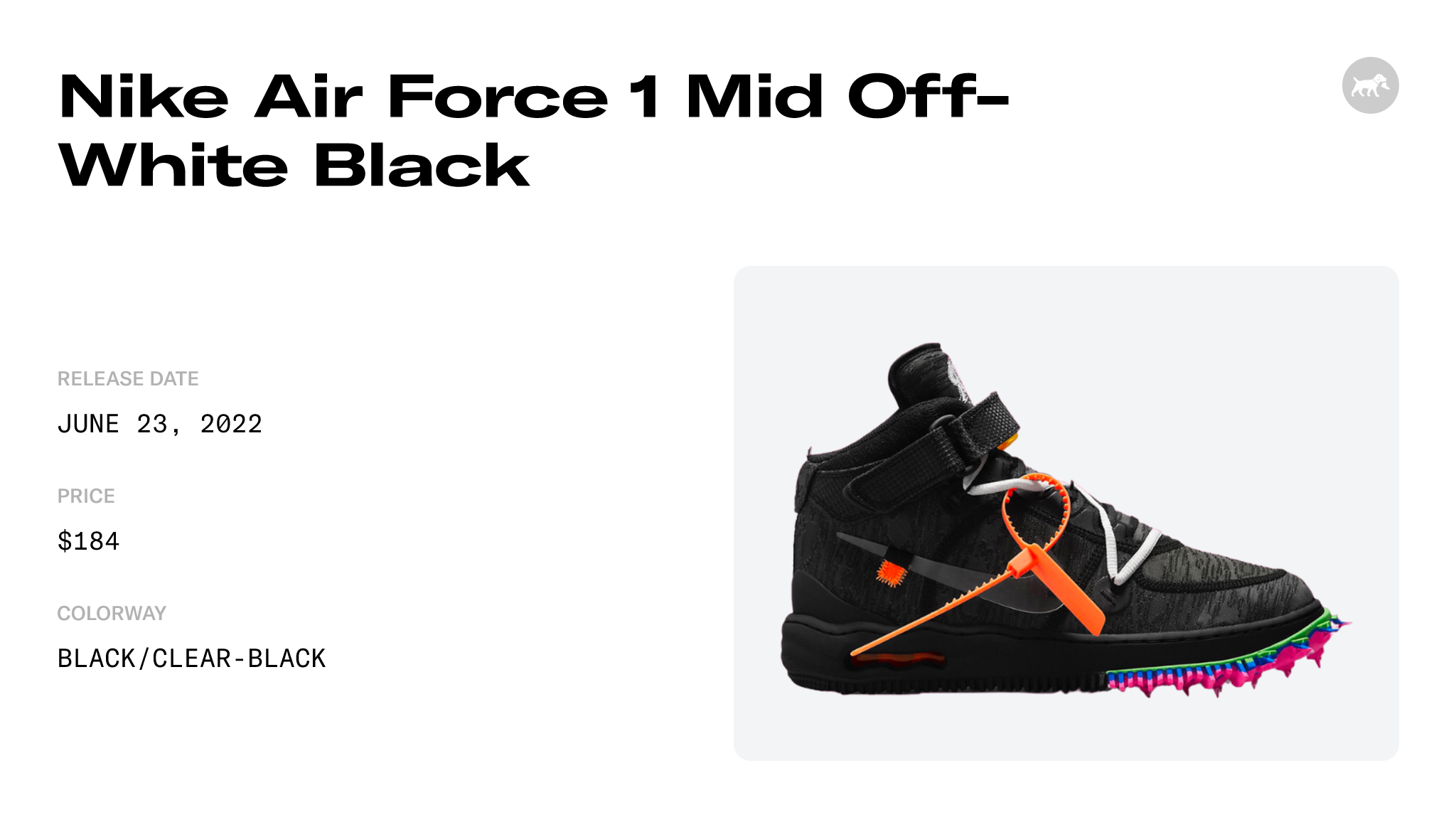 Air Force 1 Mid x Off-White ™ 'Black' (DO6290-001) Release Date
