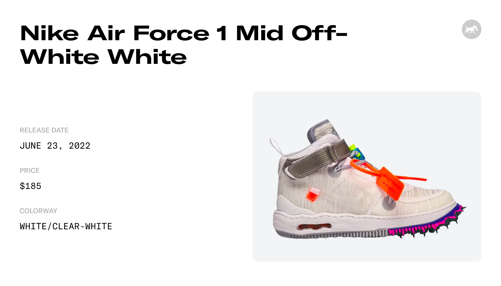 Off-White Nike Air Force 1 Mid White DO6290-100 Release