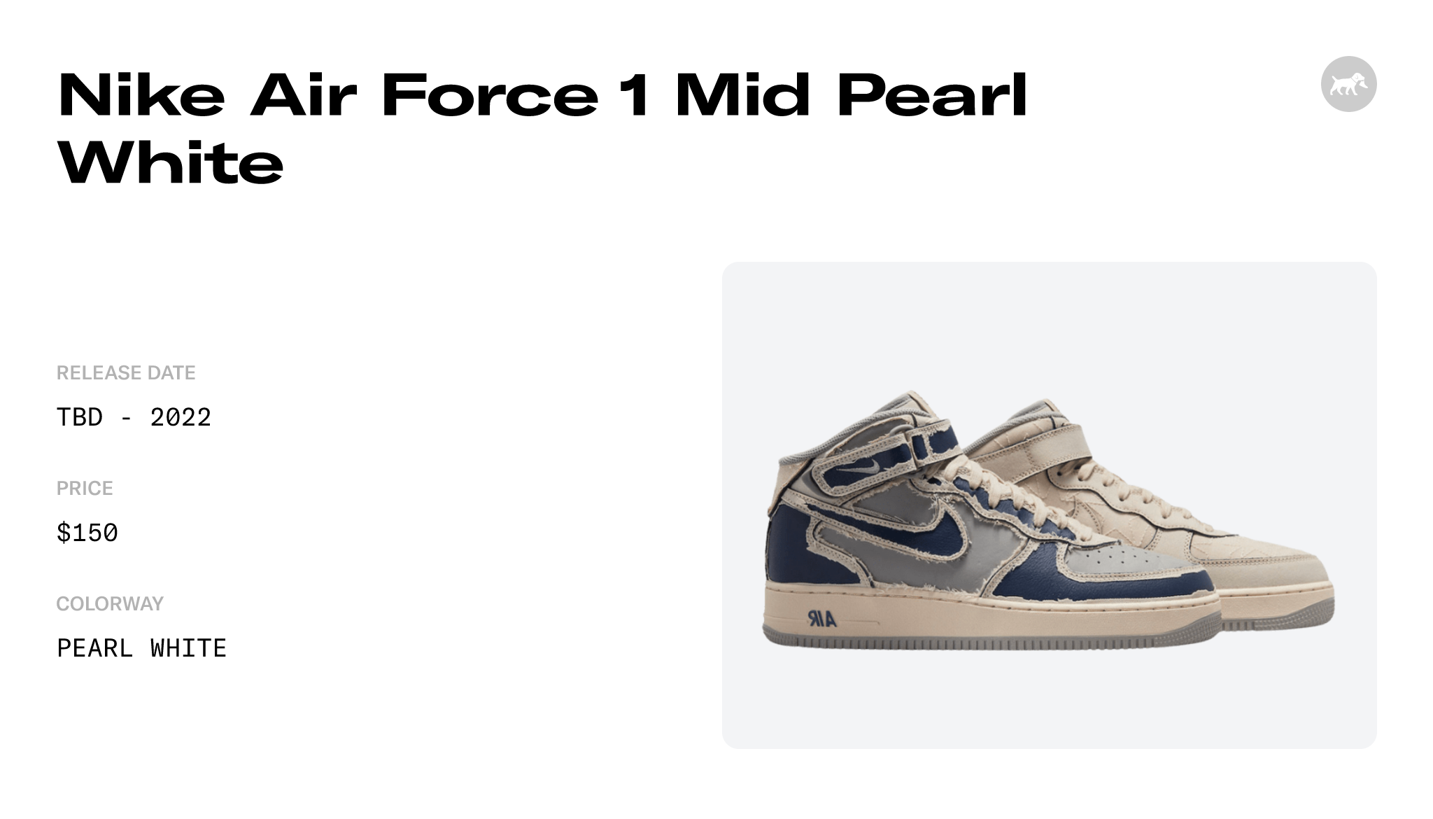 Nike Air Force 1 Mid Pearl White - DZ5367-219 Raffles and