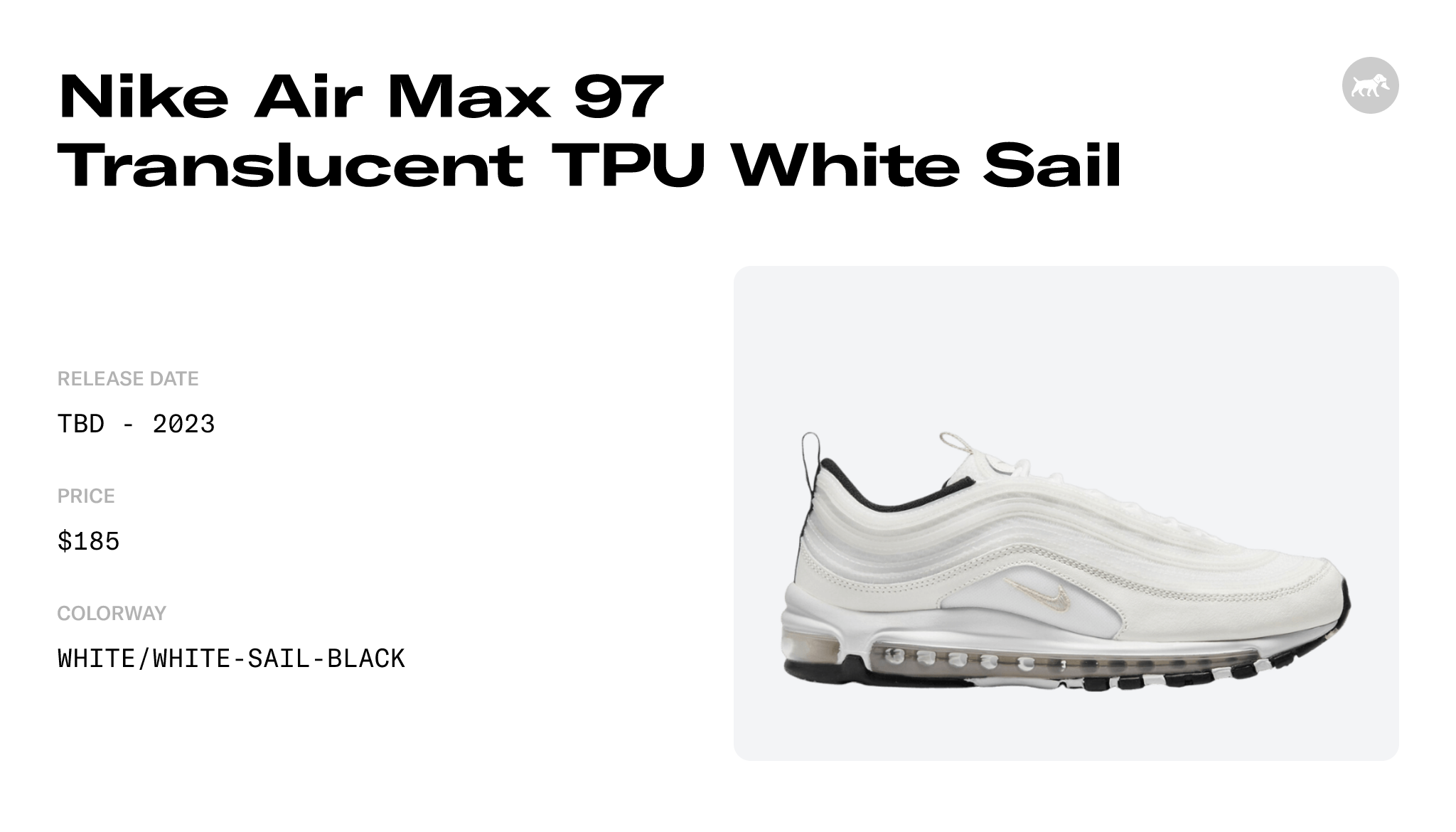 Nike Air Max 97 White Translucent FN3417-100 