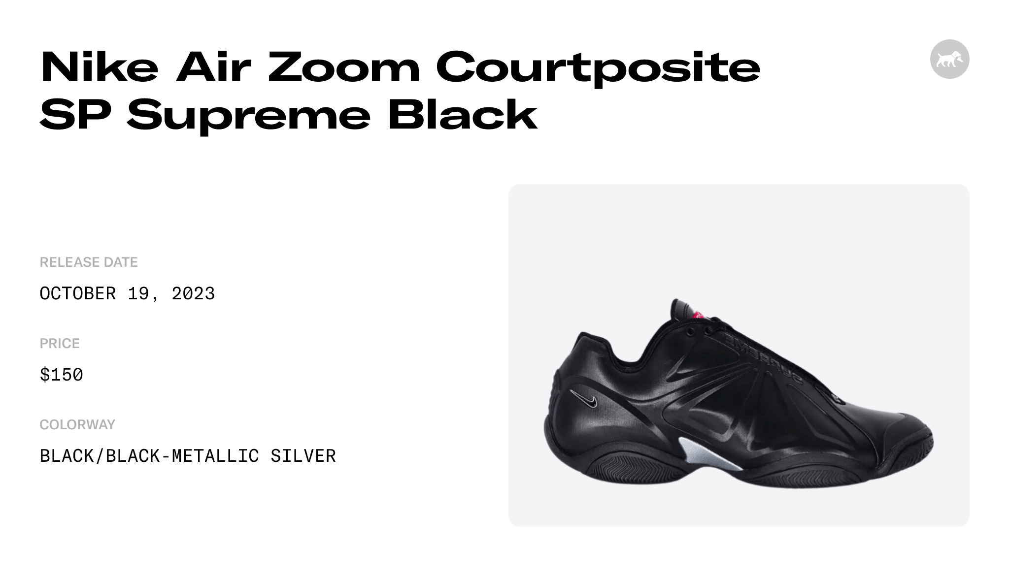 Nike Air Zoom Courtposite SP Supreme Black - FB8934-001 Raffles and ...