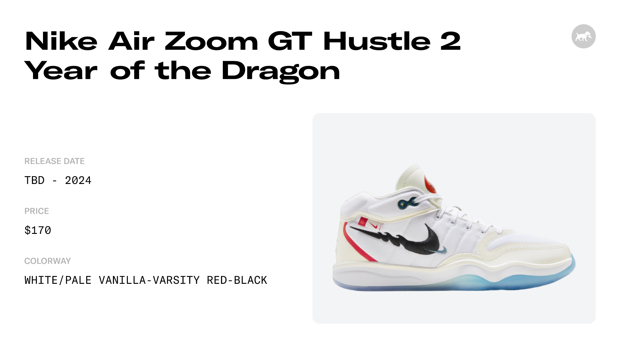 Nike Air Zoom GT Hustle 2 Year of the Dragon - FZ5057-101 Raffles and ...