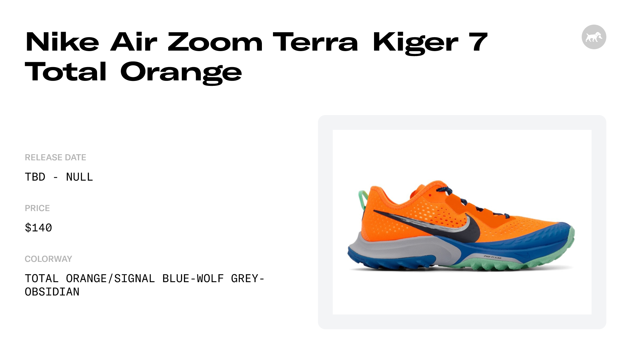 Nike Air Zoom Terra Kiger 7 Total Orange - CW6062-800 Raffles and ...