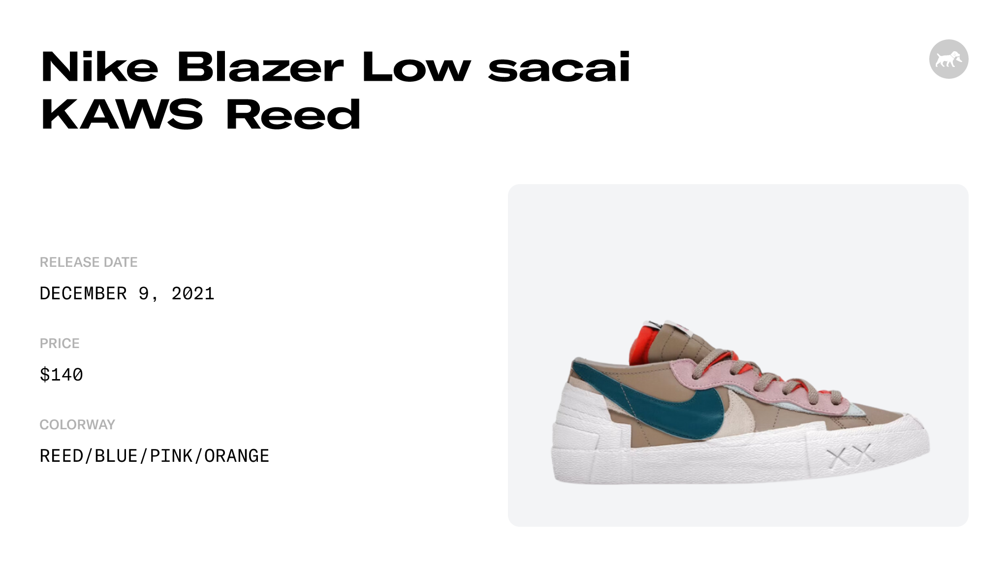 Nike Blazer Low sacai KAWS Reed Raffles and Release Date   Sole