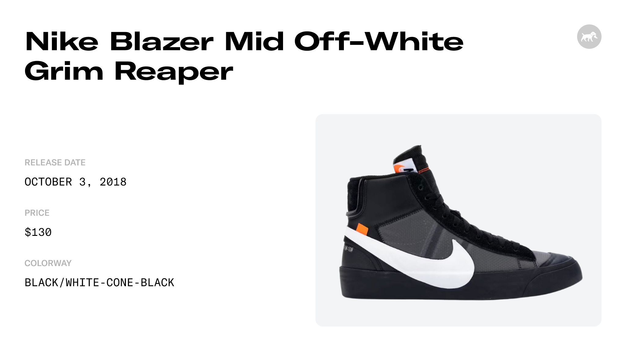 Nike Blazer Mid Off-White All Hallows Eve | Size 12