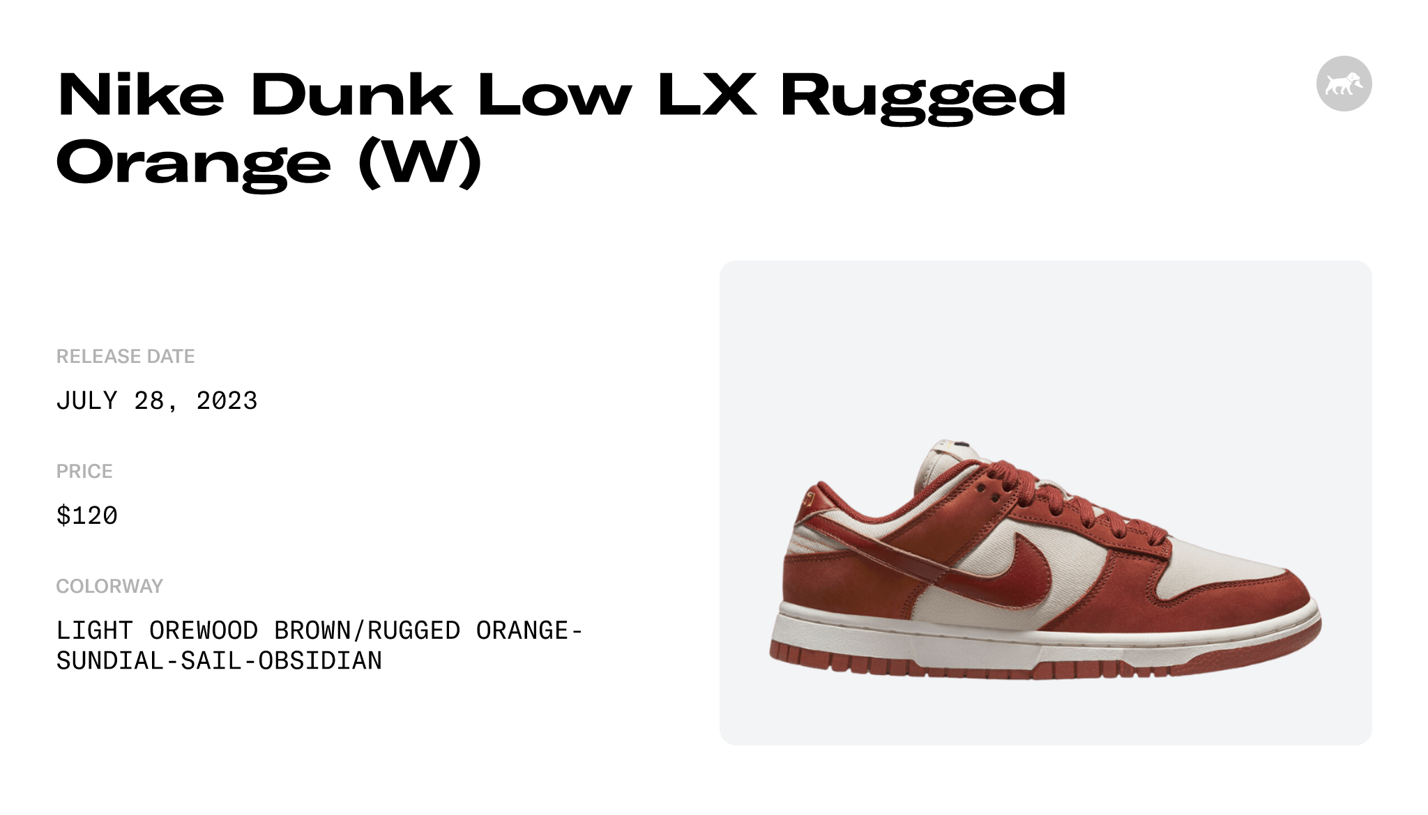 Nike Dunk Low LX Rugged Orange (W) - DZ2710-101 Raffles and Release Date