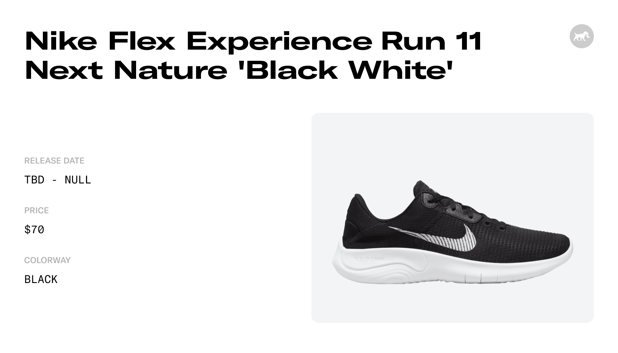 Up close : Nike Flex Experience Rn 11 Next Nature : Black White : 2022 