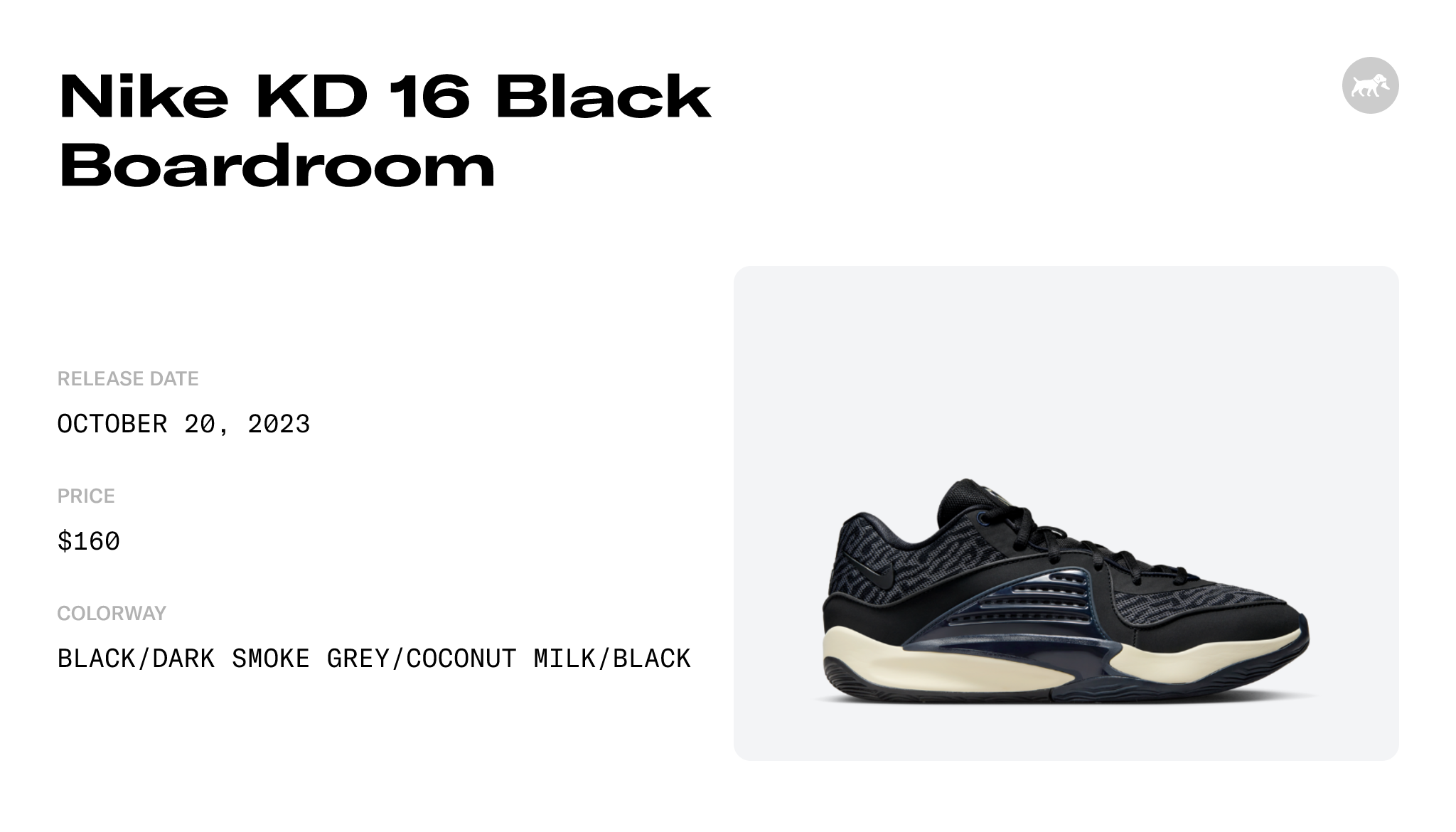 Nike KD 16 Black Boardroom - DV2917-003 Raffles and Release Date
