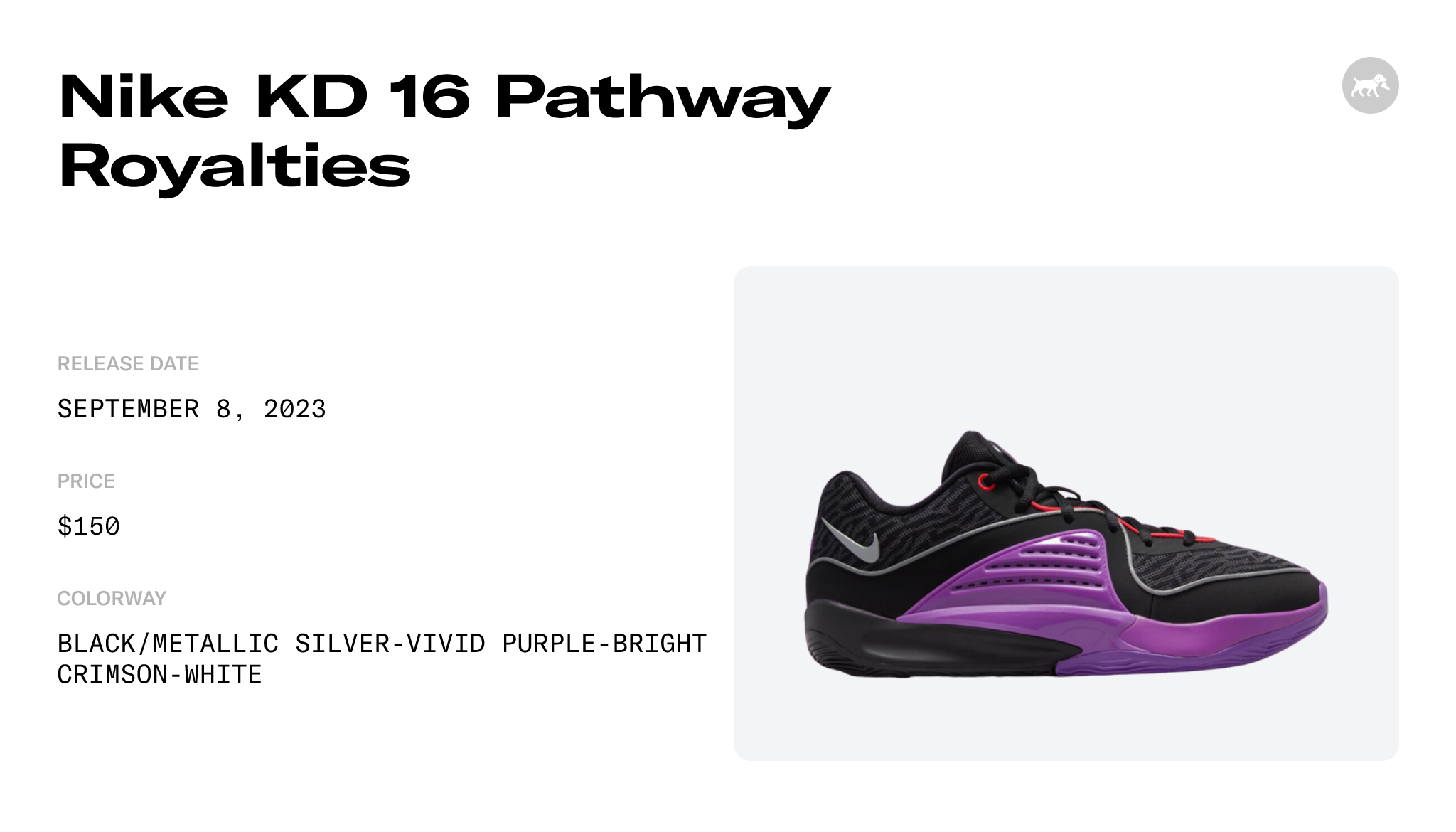 Nike KD 16 Pathway Royalties - DV2917-002 Raffles and Release Date