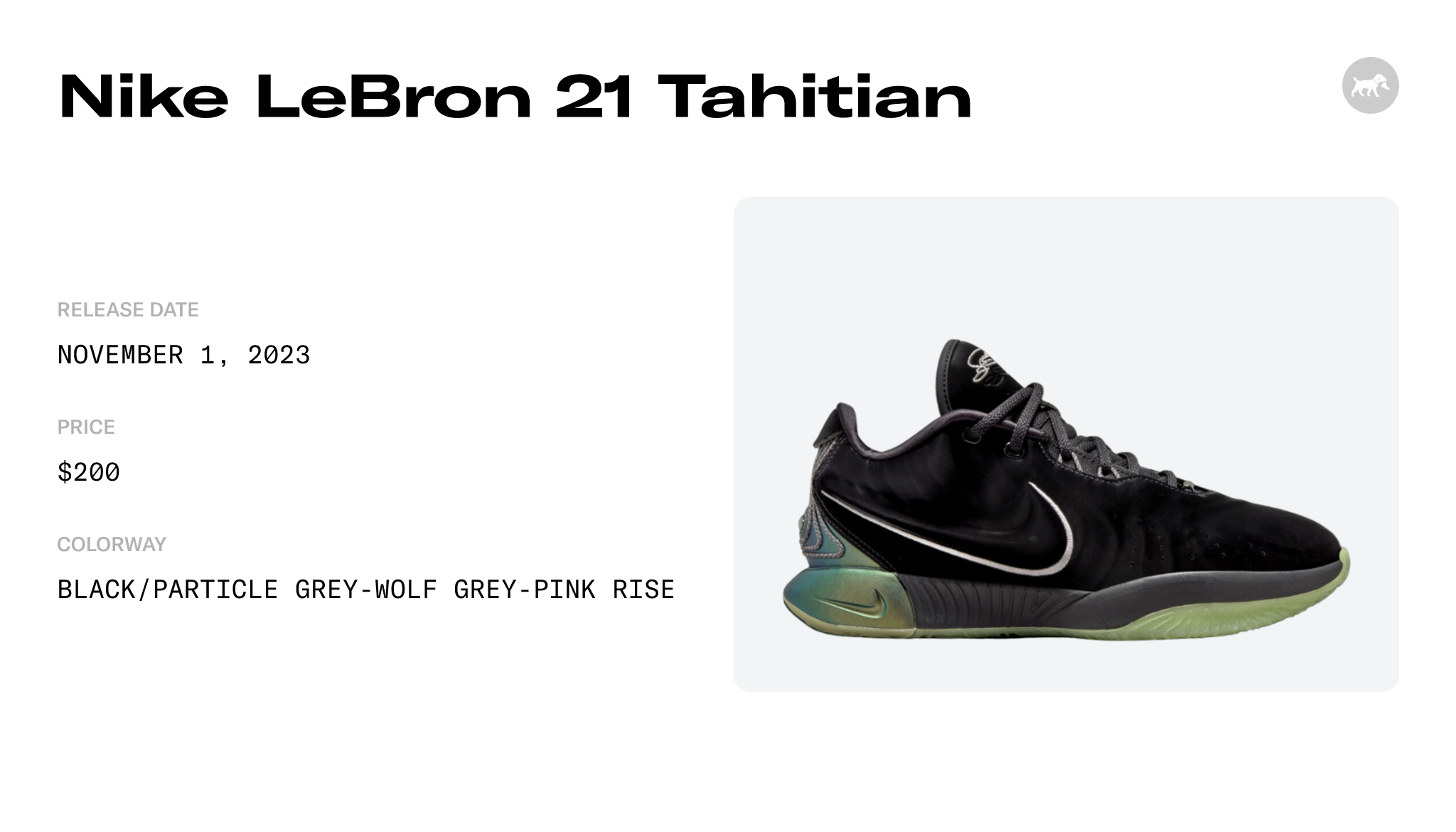 Nike LeBron 21 Tahitian - FB2238-001 Raffles and Release Date