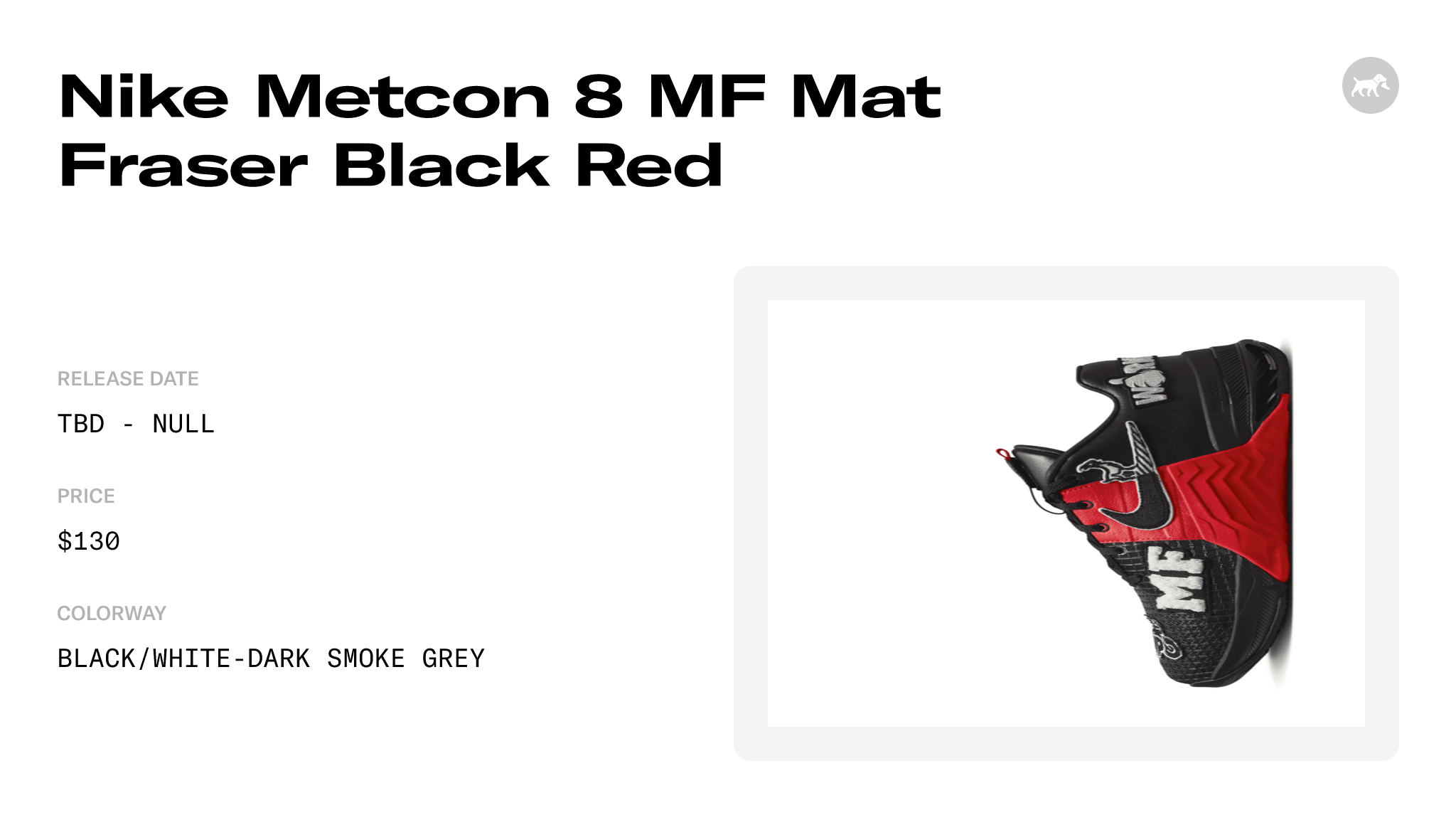 Nike Metcon 8 - Men's - Mat Fraser Edition - Black / Dark Smoke Gray /  Smoke Gray / White