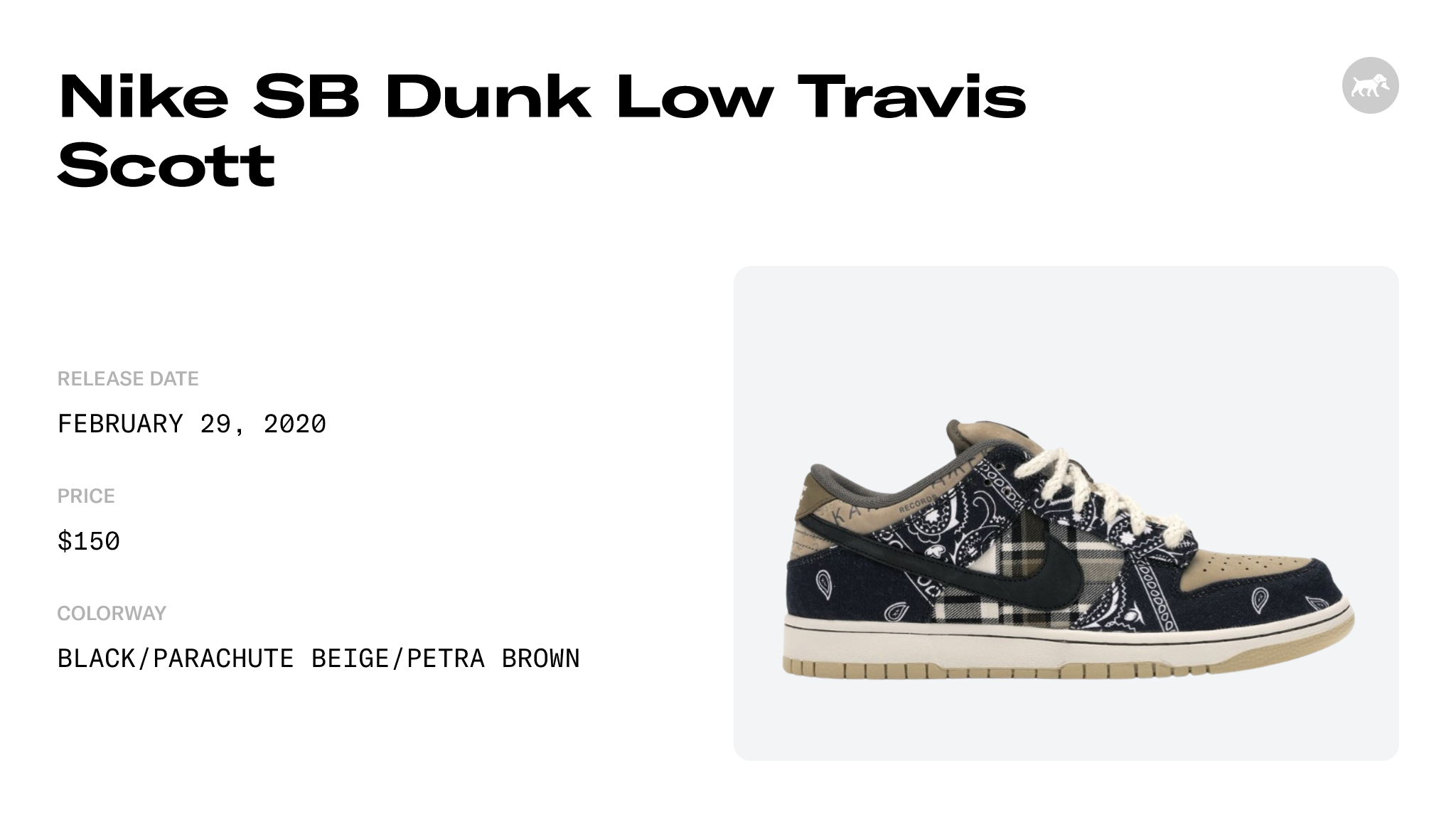 Nike SB Dunk Low Travis Scott - CT5053-001